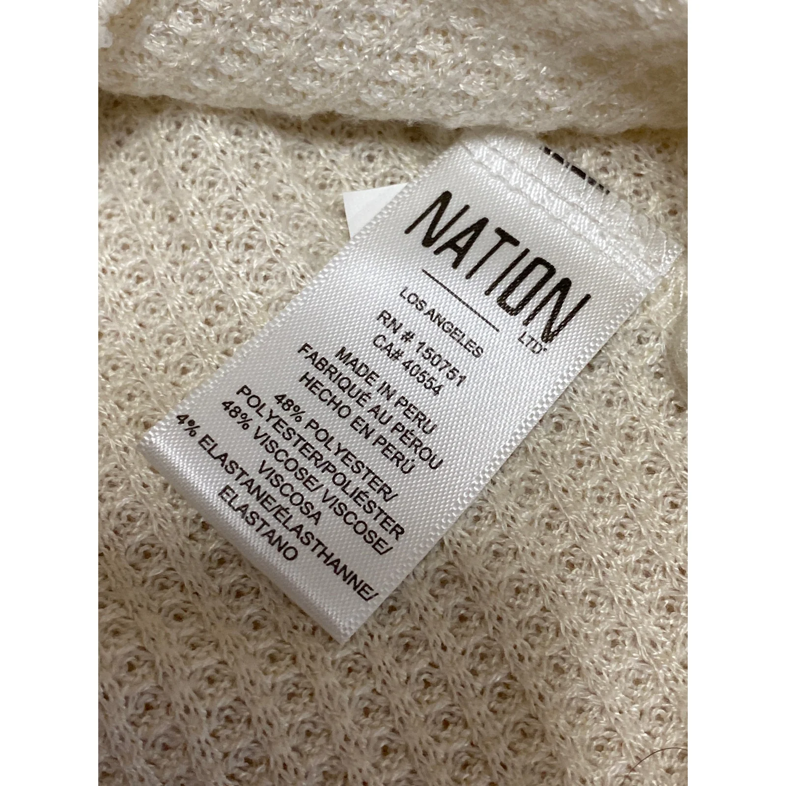 Nation LTD Ribbed Sleeveless Button Scoop Neck Henley Cami Camisole Tank Top XS - Image 4