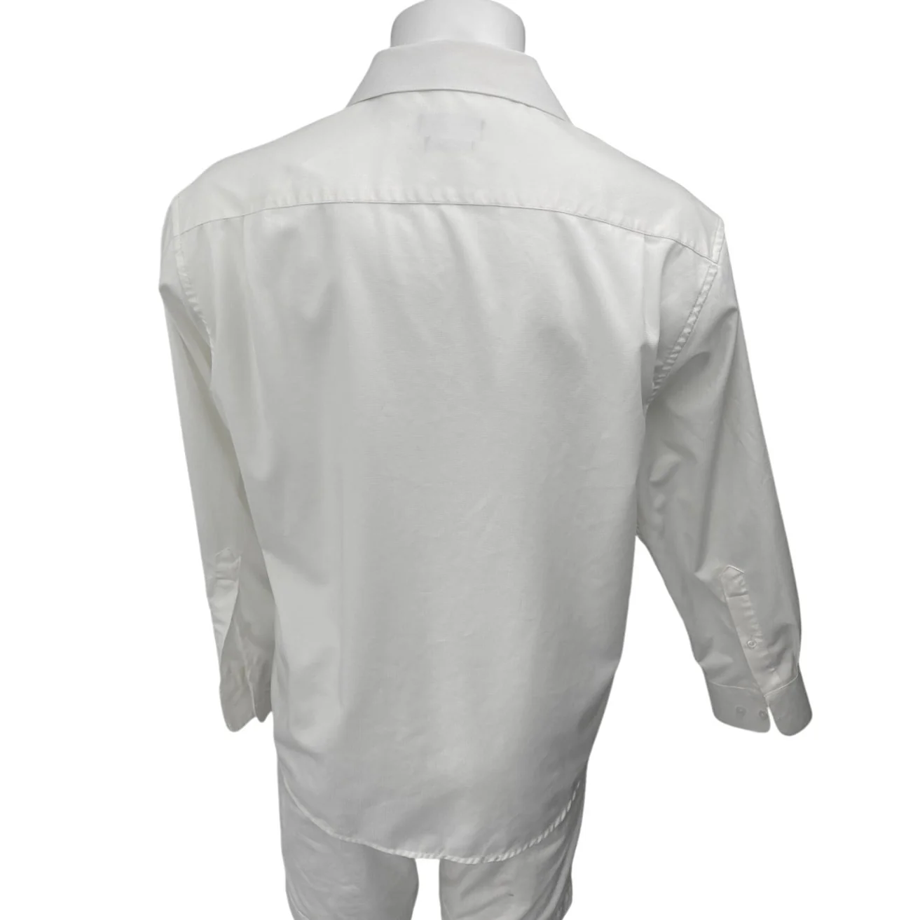 Nautica Men's White Regular Fit Long Sleeve Button Down Career Shirt Top Size XL - Image 2
