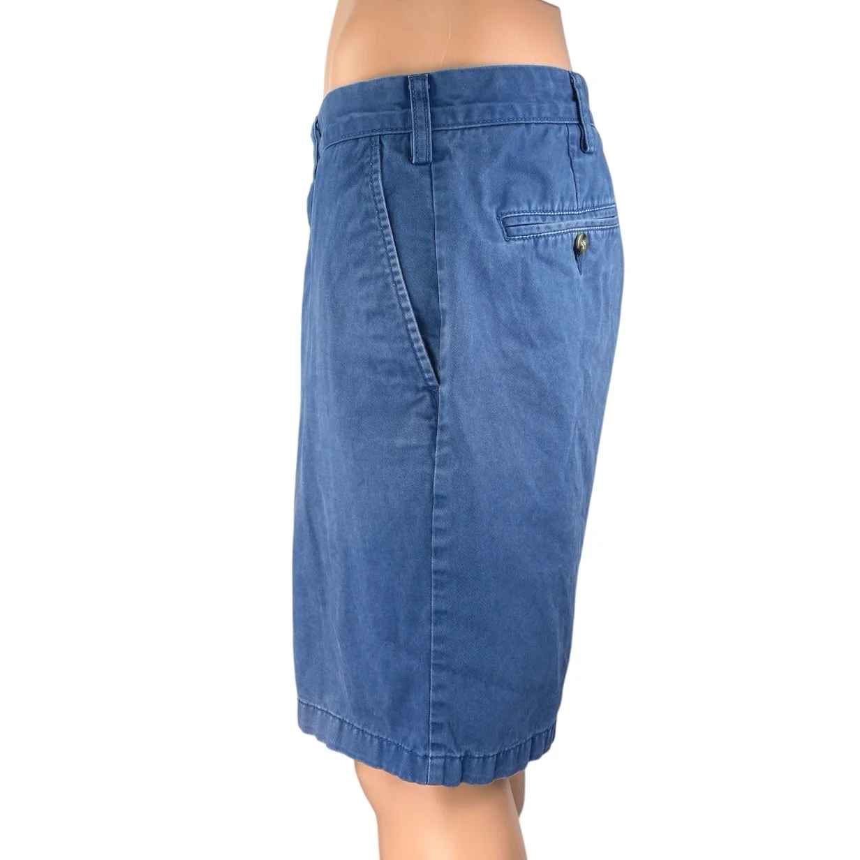 Nautica The Deck Men's Blue Classic Fit Cotton Denim Jean Bermuda Shorts Size 36 - Image 2