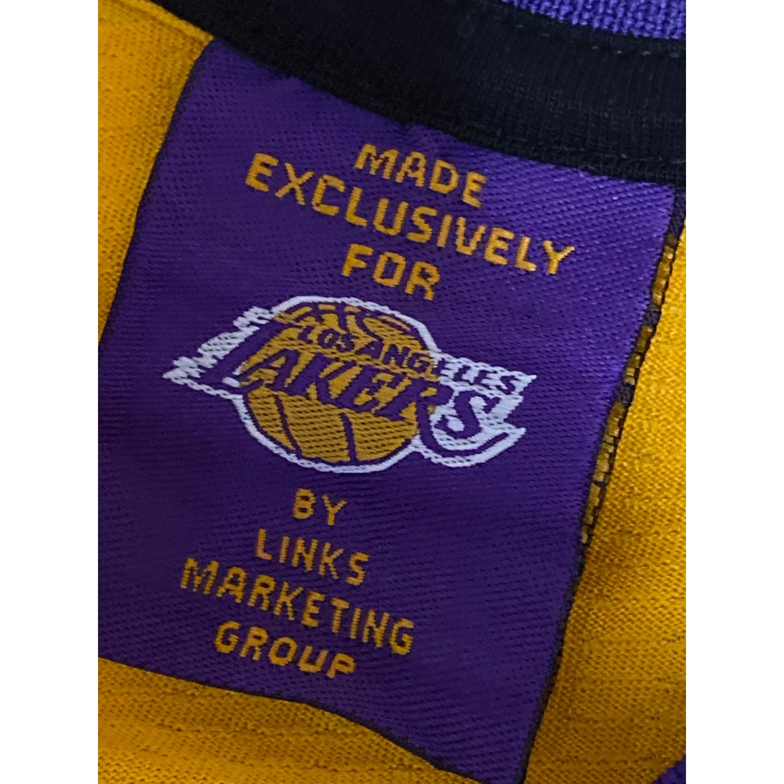 NBA Los Angeles Lakers Kobe Bryant Yellow Basketball Muscle Jersey Tank Top XL - Image 5