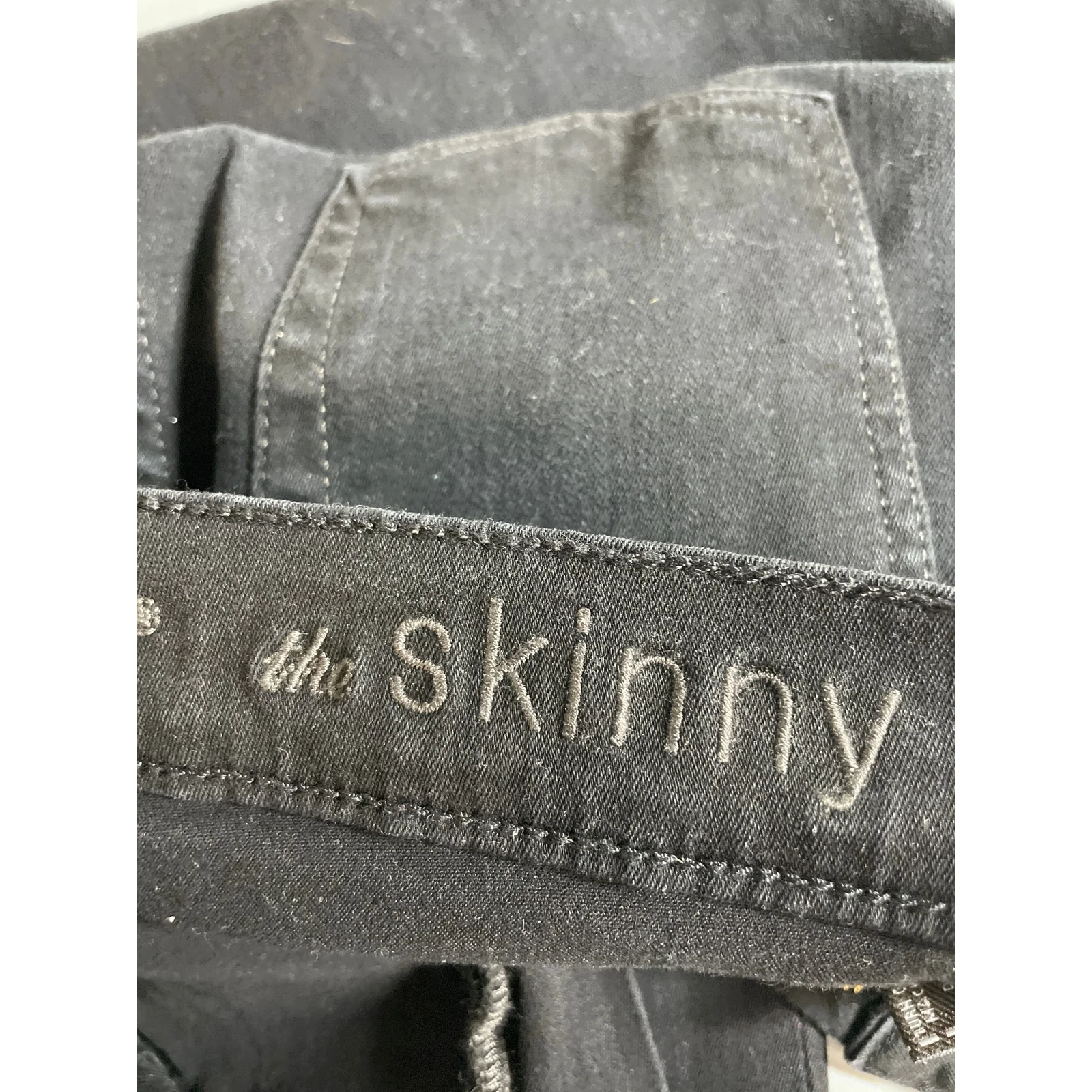 NEW 7 For All Mankind Women's Black Low Rise Slim Skinny Denim Jeans Size 24 - Image 7