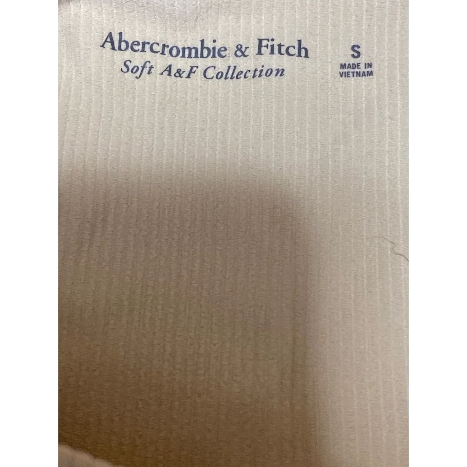 NEW Abercrombie & Fitch Cream Sleeveless Zip Knit Thong Tank Bodysuit Top Size S - Image 5