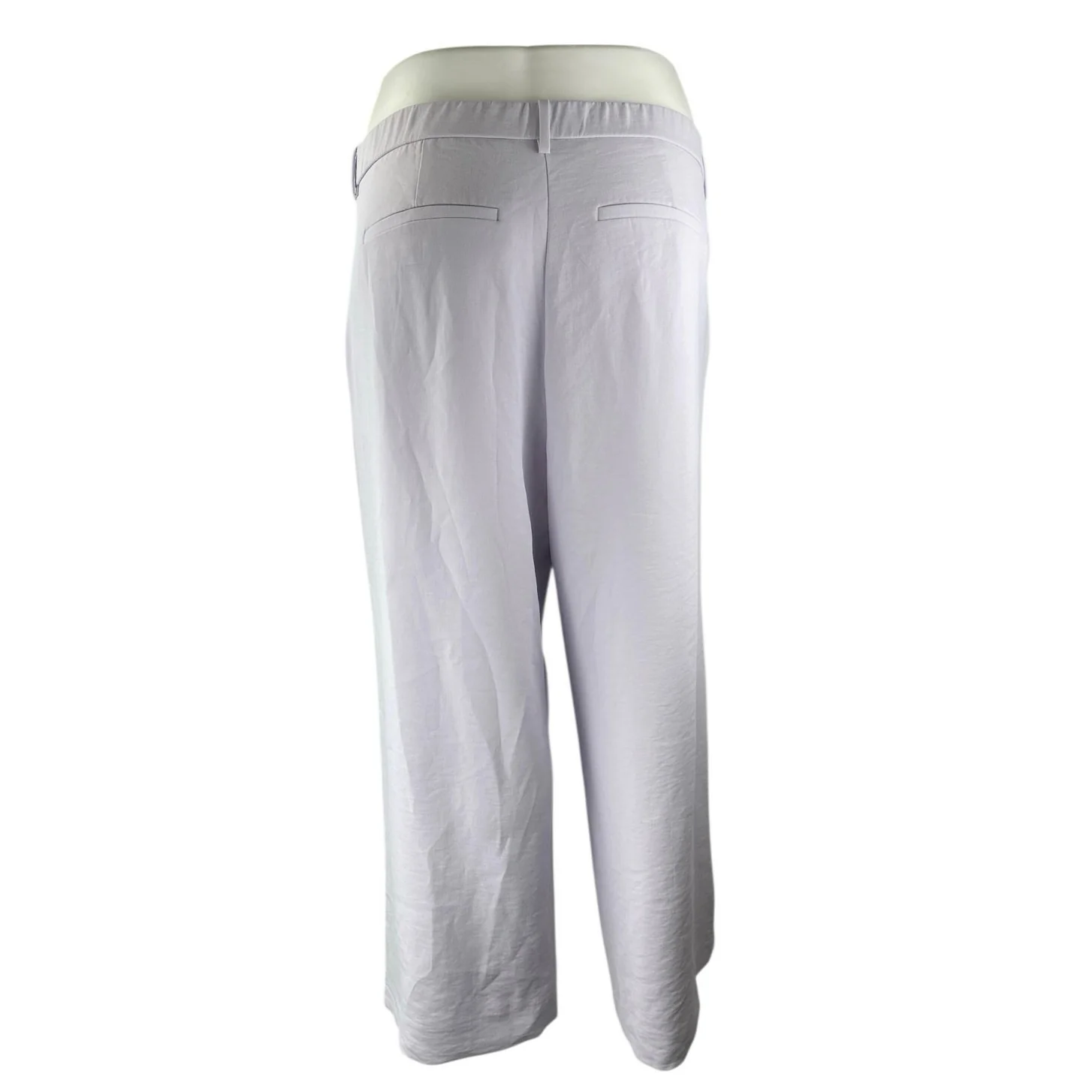 NEW Abercrombie & Fitch Lilac Purple High Rise Wide Leg Trousers Pants Size 36 - Image 2