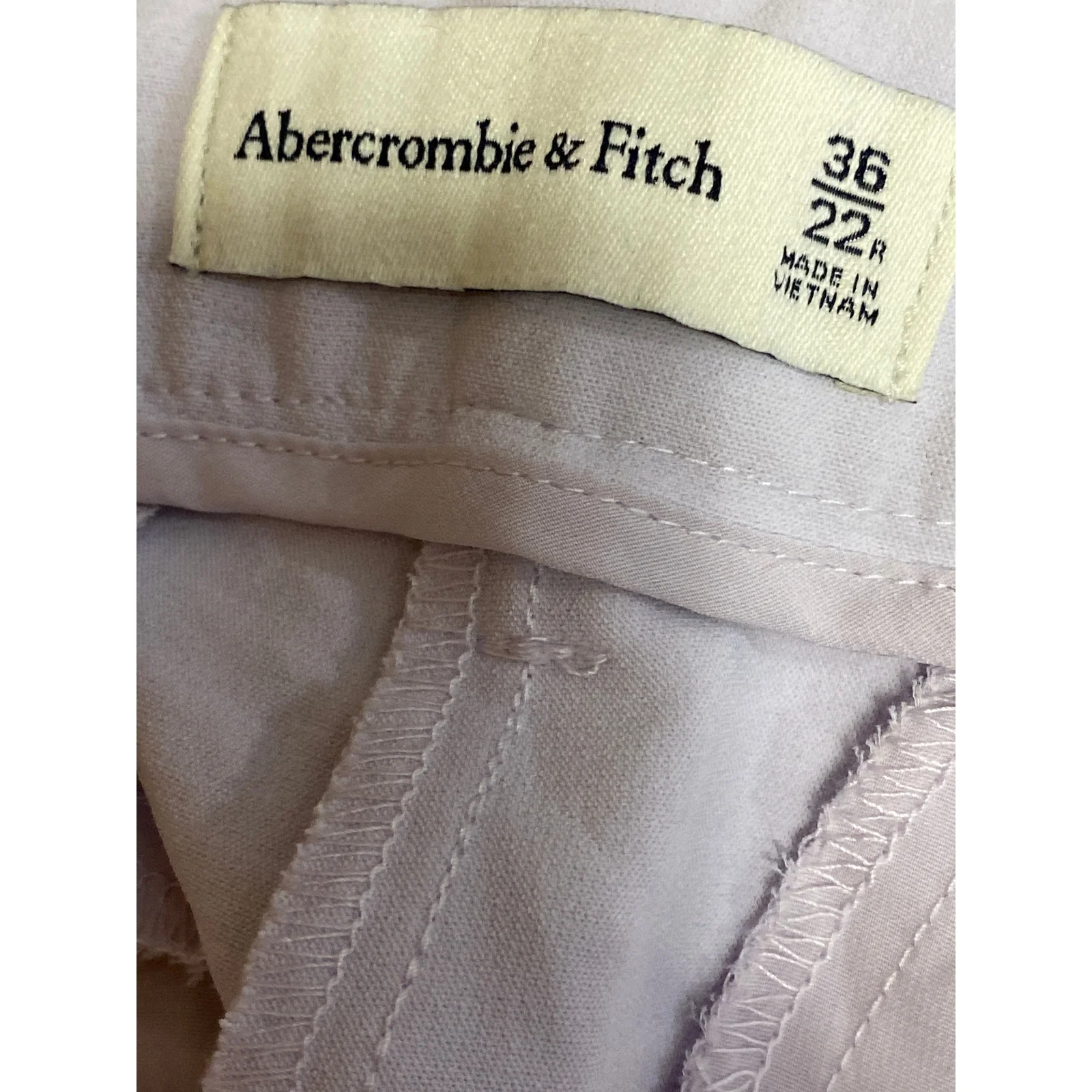 NEW Abercrombie & Fitch Lilac Purple High Rise Wide Leg Trousers Pants Size 36 - Image 4