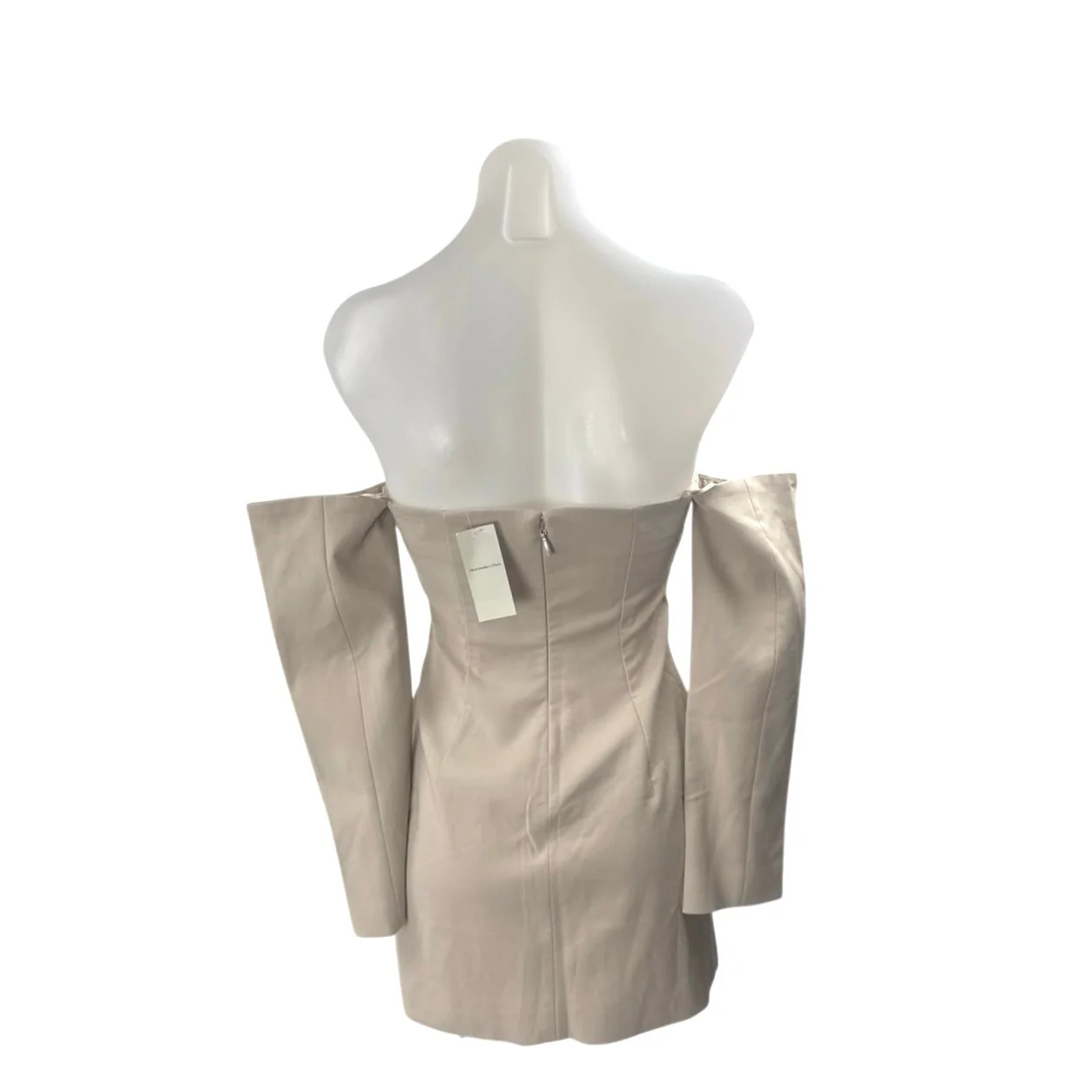 NEW Abercrombie & Fitch Mara Off Shoulder Long Sleeve Mini Sheath Shift Dress XS - Image 4