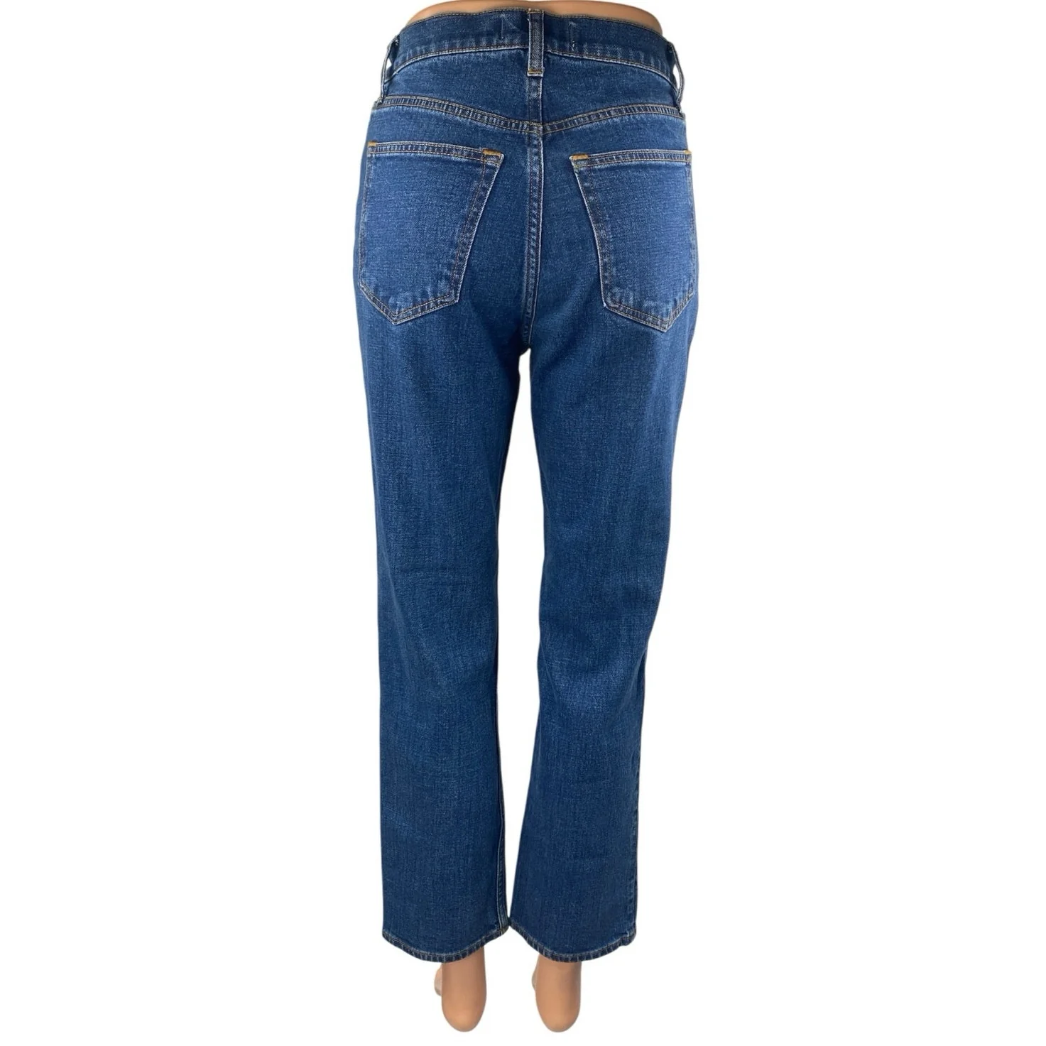 NEW Abercrombie & Fitch The Ankle Straight Women's Blue High Rise Denim Jeans 26 - Image 3