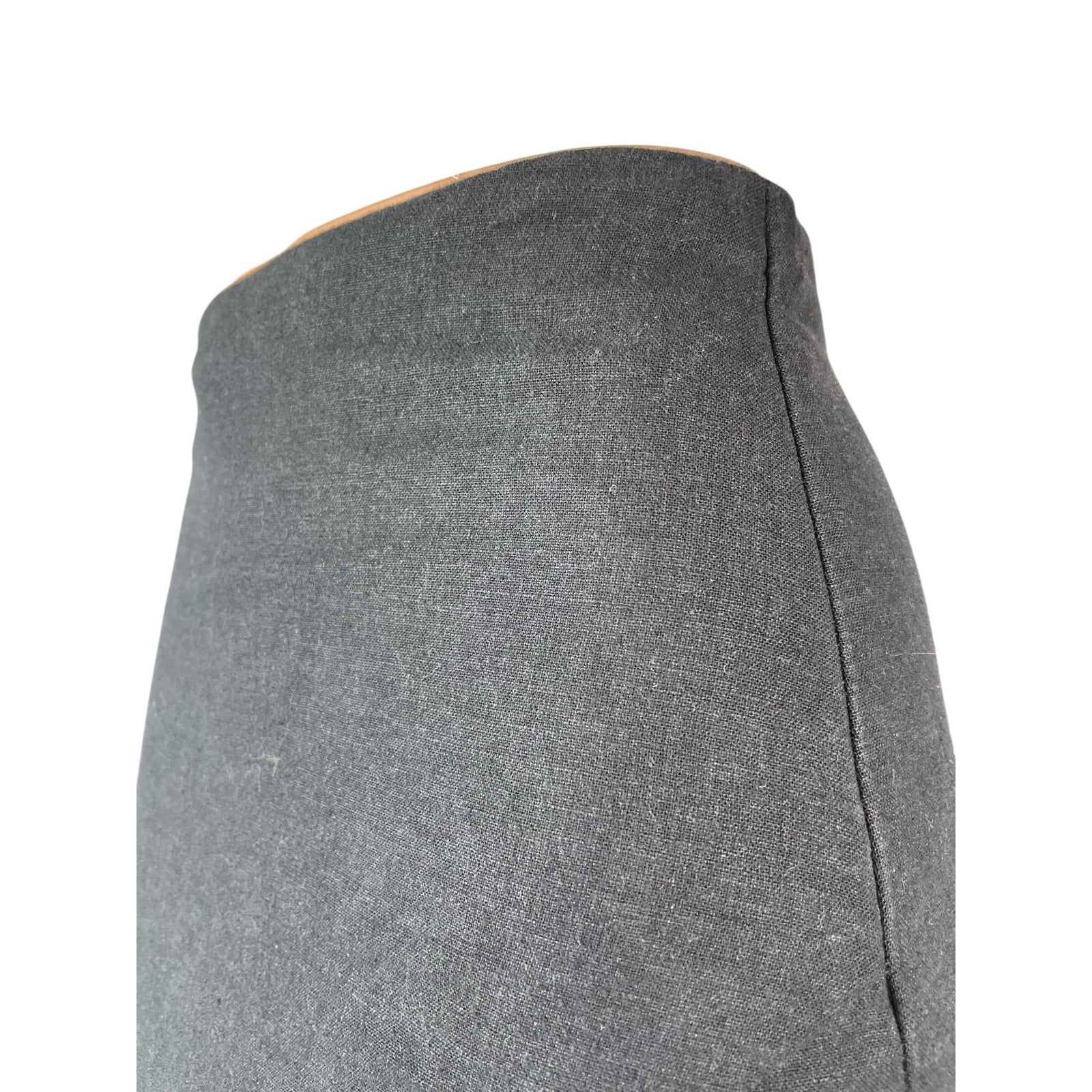 NEW Abercrombie & Fitch Women's Black Linen High Rise Midi Pencil Wrap Skirt XS - Image 3