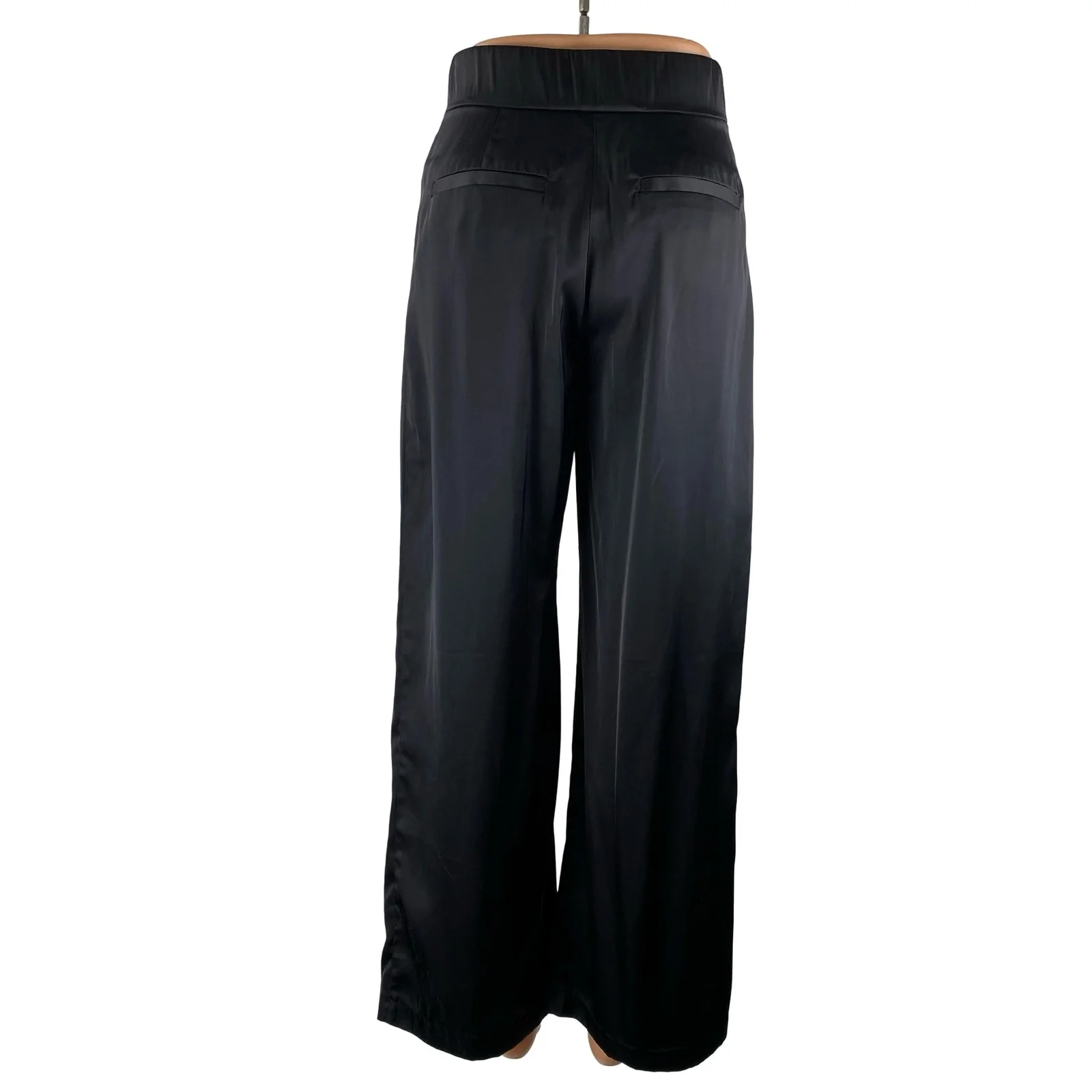 NEW Abercrombie & Fitch Women's Pleated Palazzo Wide Leg Trousers Dress Pants 26 - Image 4