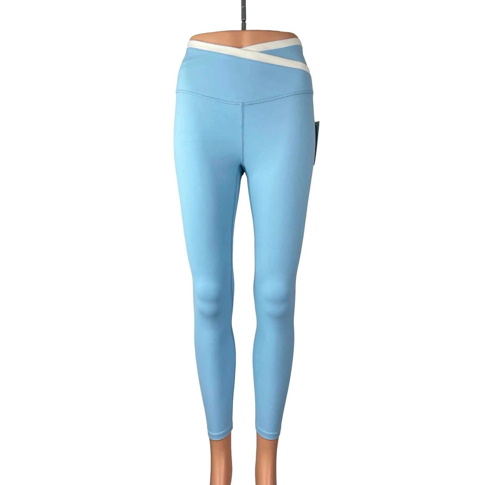NEW All in Motion Blue High Rise Yoga Workout Athletic Leggings Pants Size M