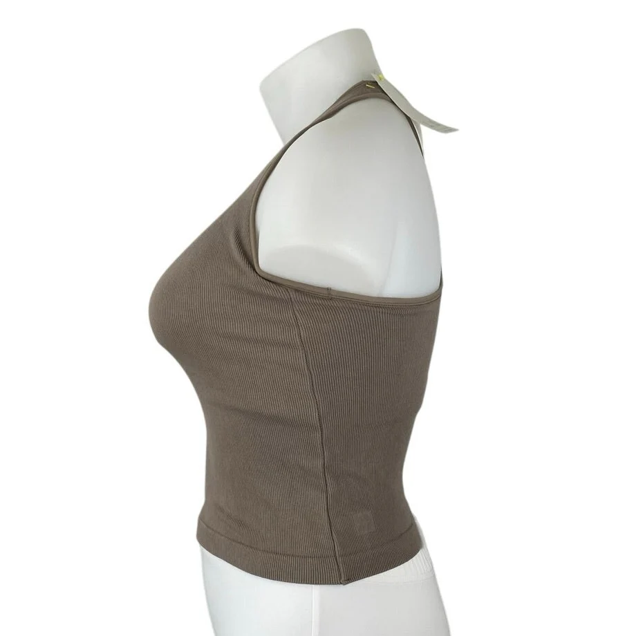 NEW All in Motion Olive Green Sleeveless Racerback Activewear Crop Tank Top XXL - Image 2