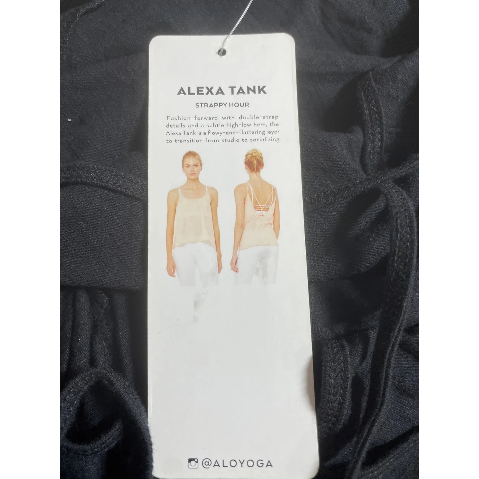 NEW Alo Yoga Alexa Strappy Sleeveless Yoga Gym Athletic Activewear Tank Top XS - Image 5