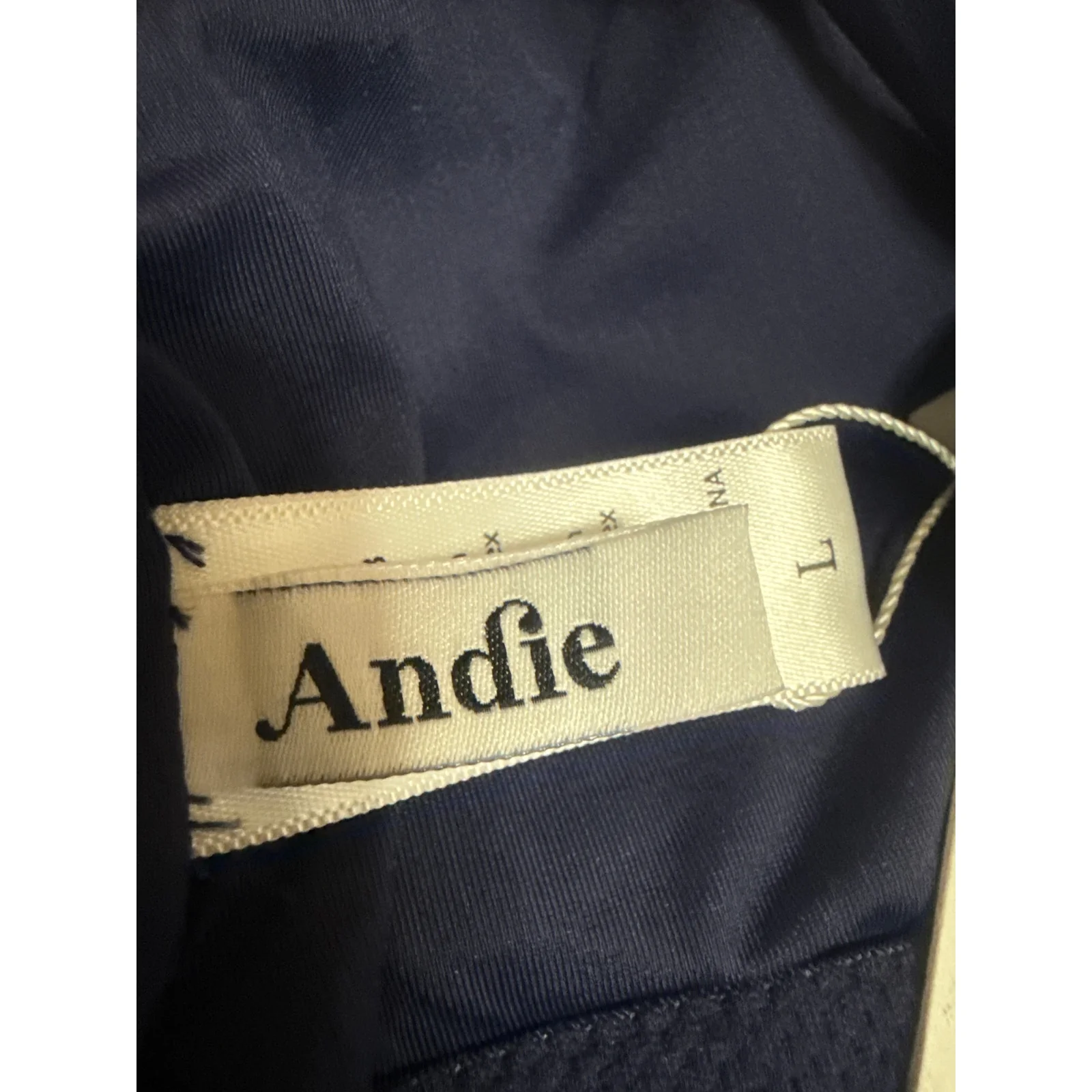 NEW Andie Jetties Sleeveless Crossover Back Cami One Piece Swimsuit Swimwear L - Image 4