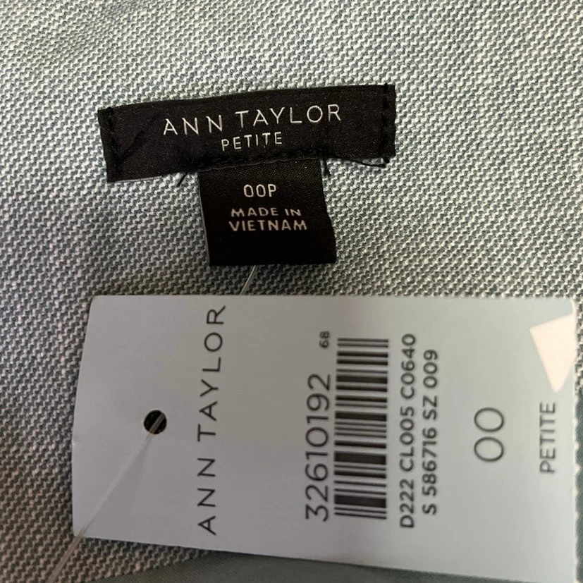 NEW Ann Taylor Blue Sleeveless Tie Waist Career Office Business Sheath Dress 0 - Image 4