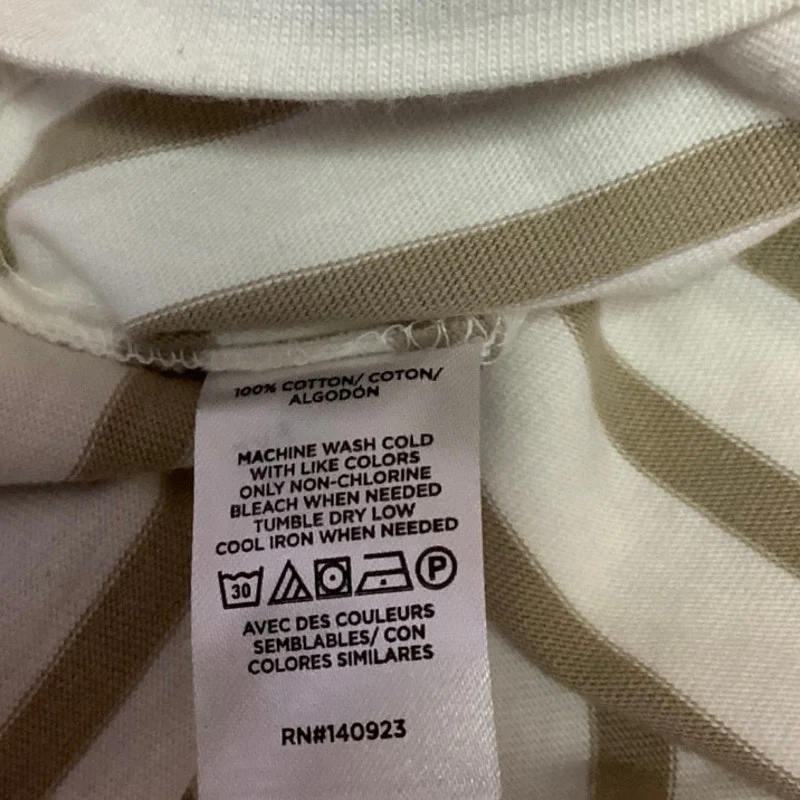 NEW Ann Taylor LOFT Women's Cream Beige Striped Knit Casual Tank Top Size S - Image 4