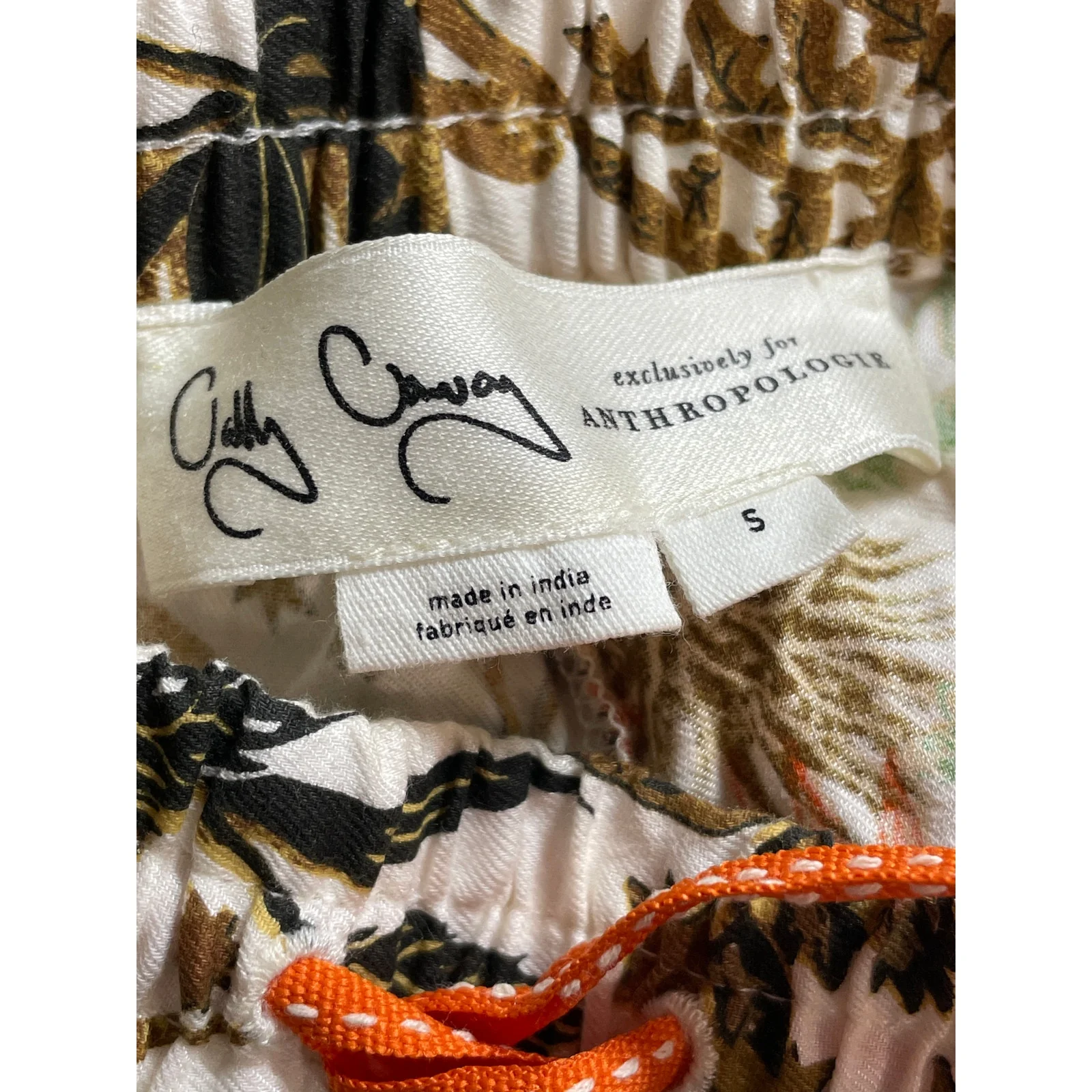 NEW Anthropologie Cally Conway Multicolor Floral High Rise Wide Leg Sleep Pant S - Image 5