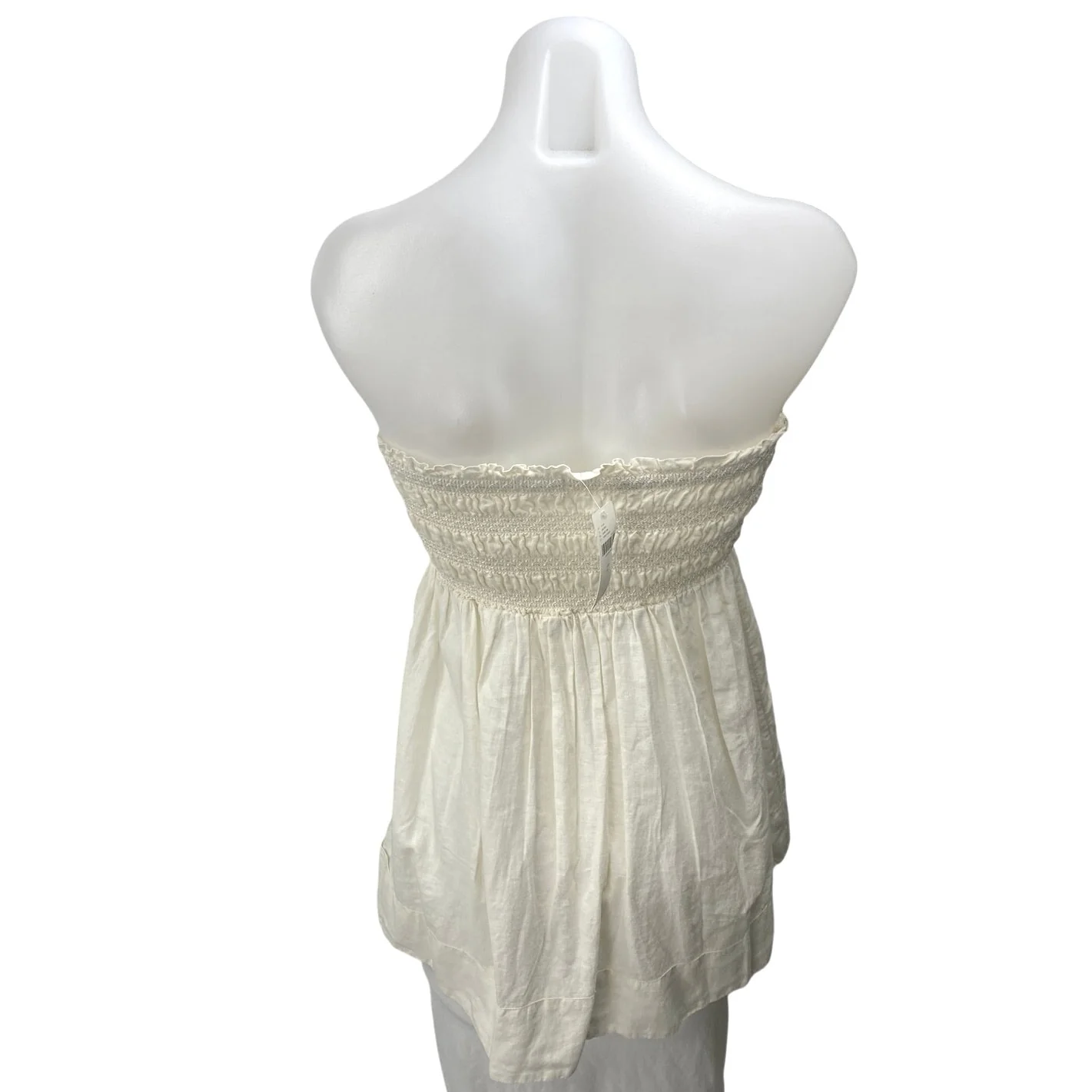 NEW Anthropologie Celandine Cream Strapless Sleeveless Tube Bandeau Blouse Top S - Image 2