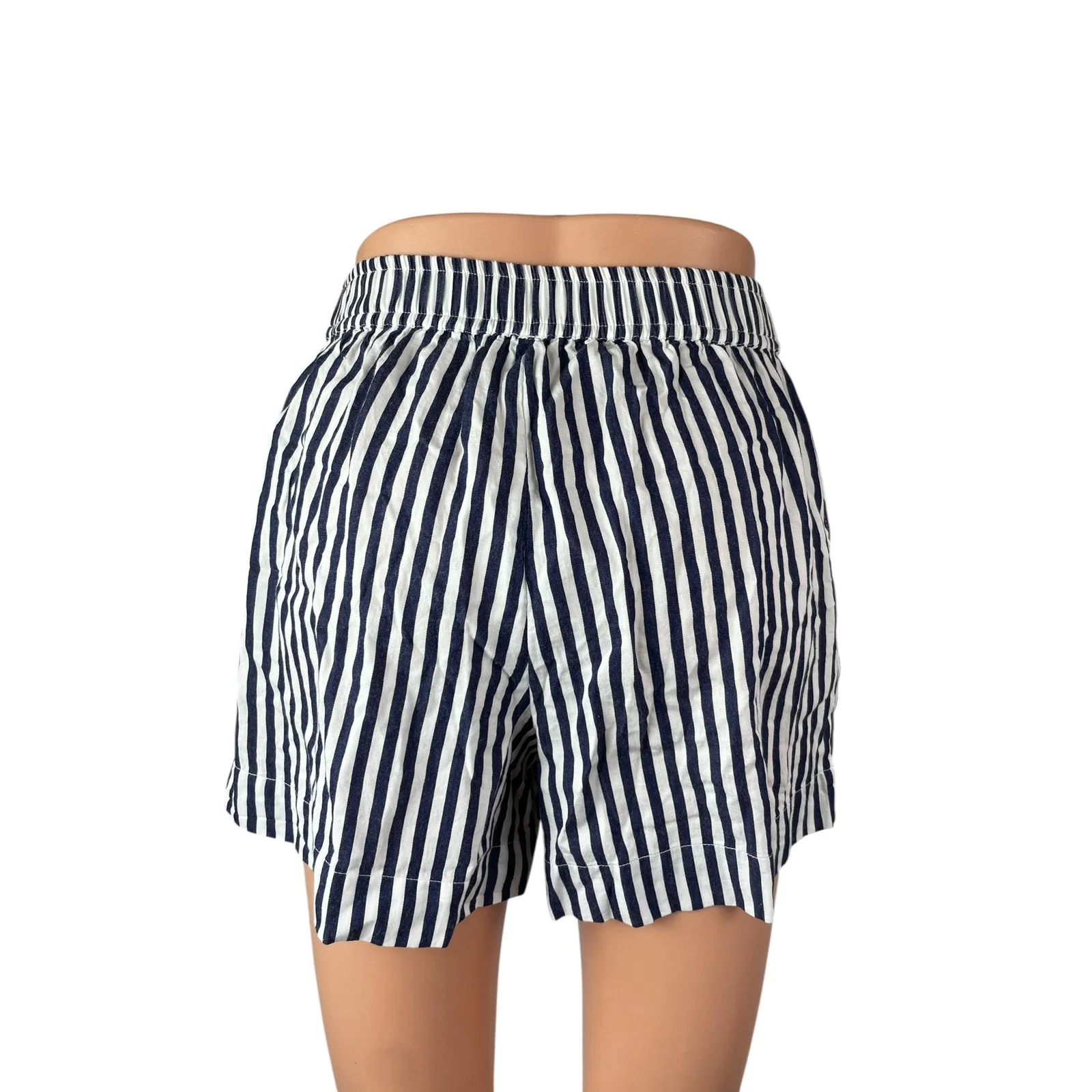 NEW Anthropologie Wren Women's Stripe Yoga Athletic Activewear Boxer Short XXS - Image 3