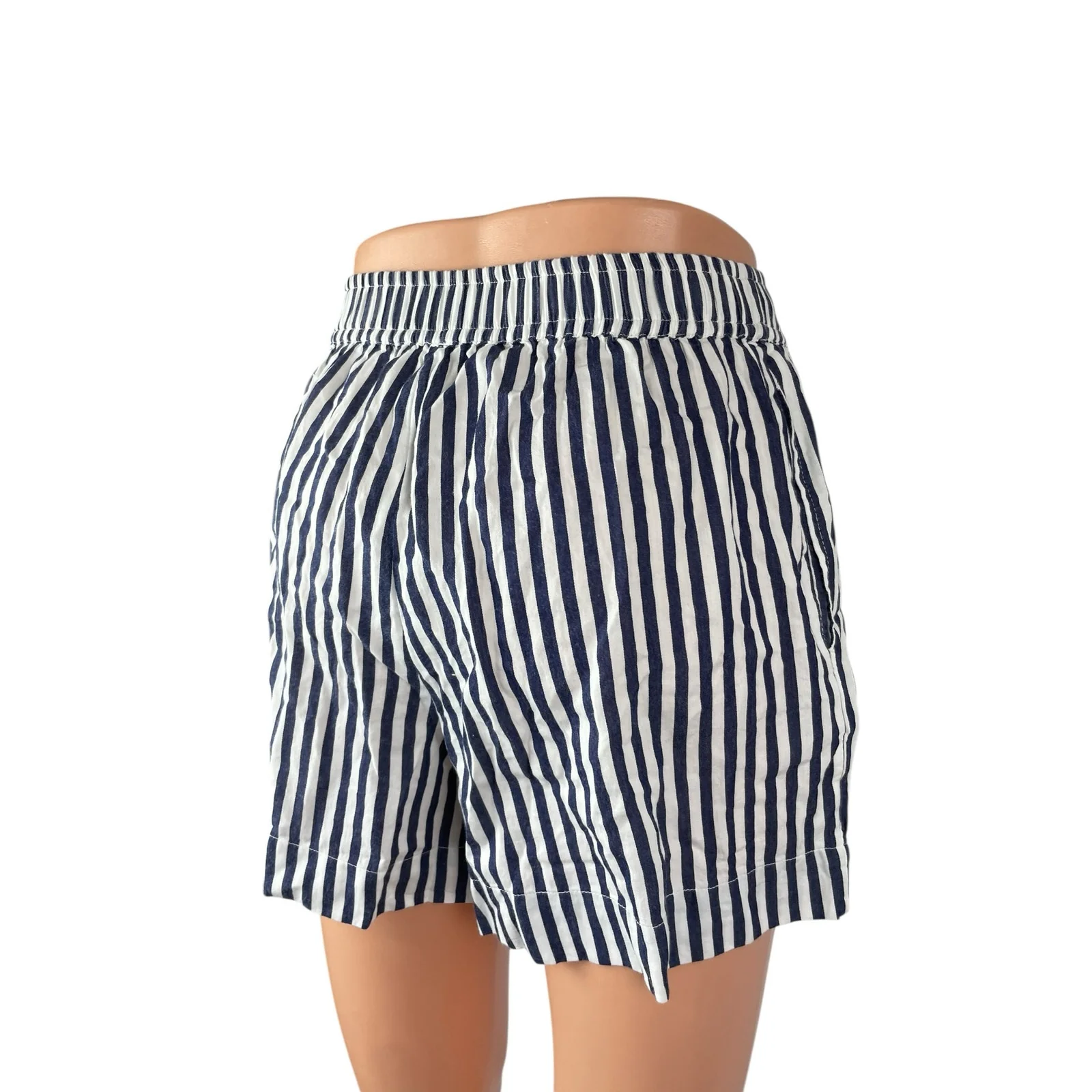 NEW Anthropologie Wren Women's Stripe Yoga Athletic Activewear Boxer Short XXS - Image 4