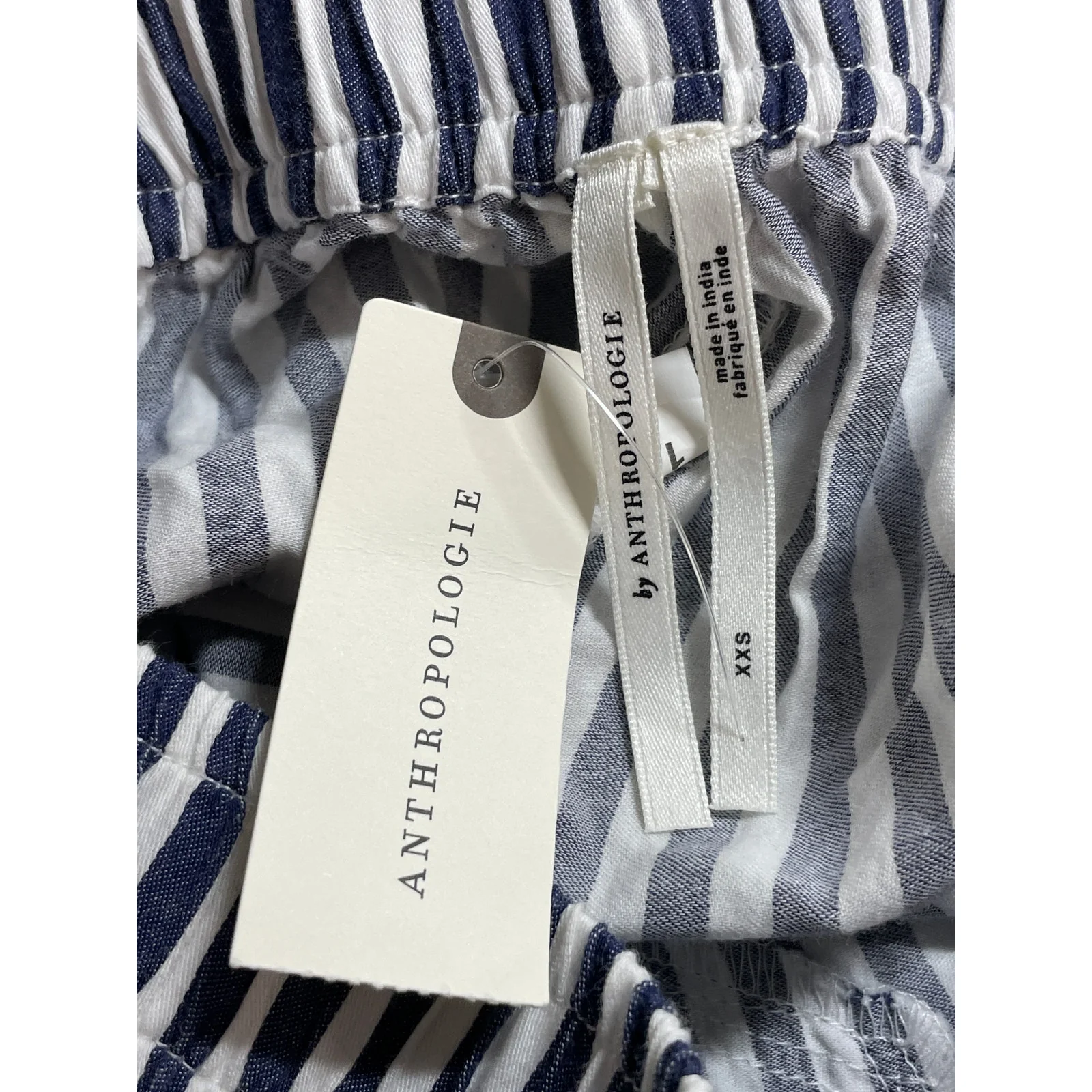 NEW Anthropologie Wren Women's Stripe Yoga Athletic Activewear Boxer Short XXS - Image 5