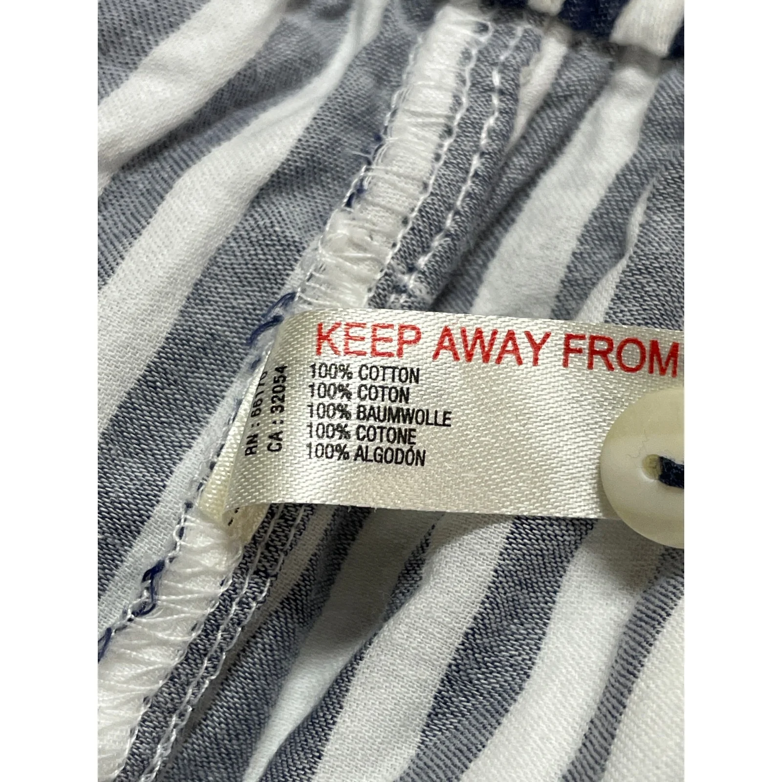 NEW Anthropologie Wren Women's Stripe Yoga Athletic Activewear Boxer Short XXS - Image 6
