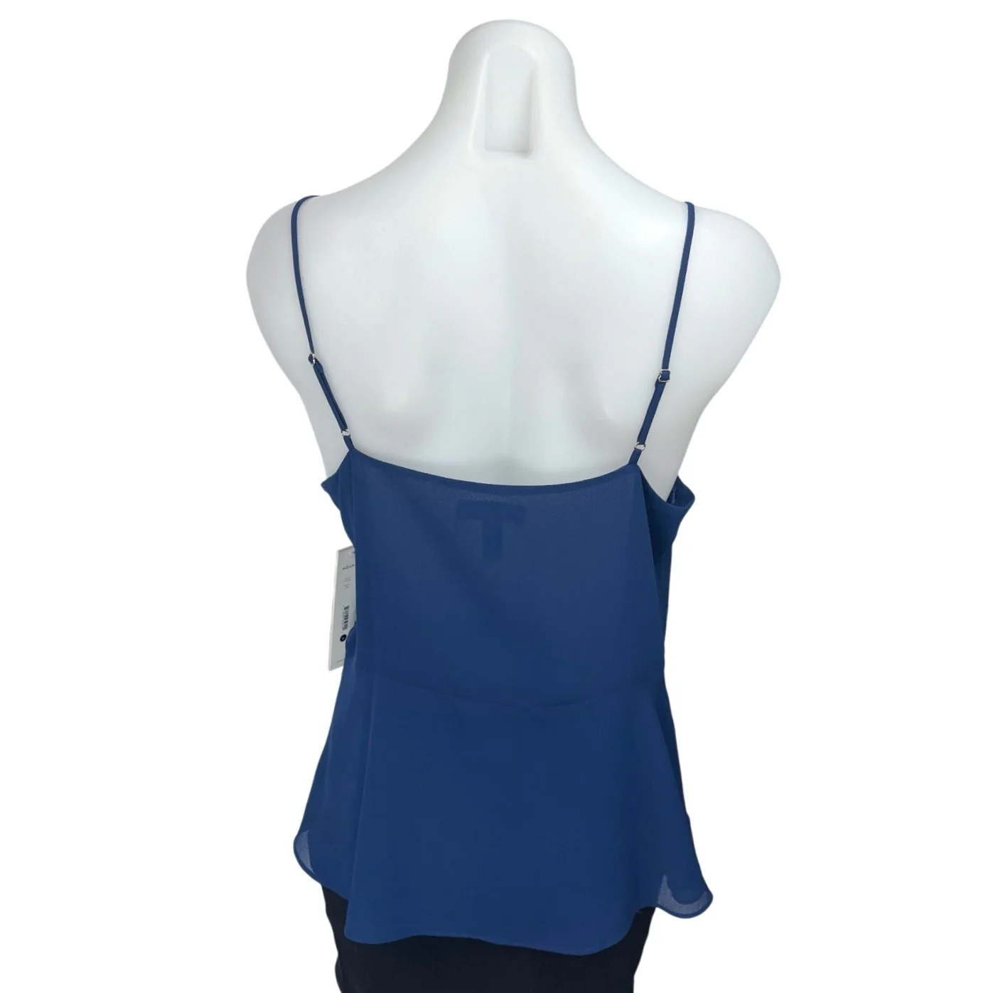 NEW Aqua Blue Sleeveless Twist Front V Neck Cami Camisole Blouse Tank Top Size L - Image 2
