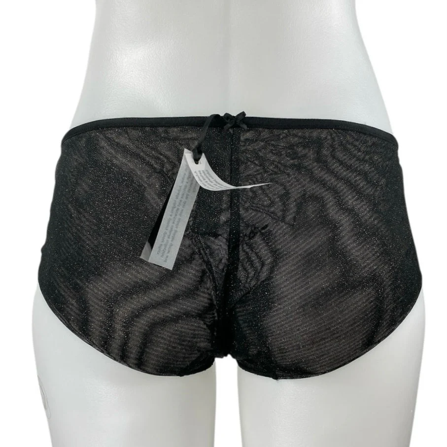 NEW Aubade Women's Black Sheer Mesh See Through Panty Undies Lingerie Size S - Image 2