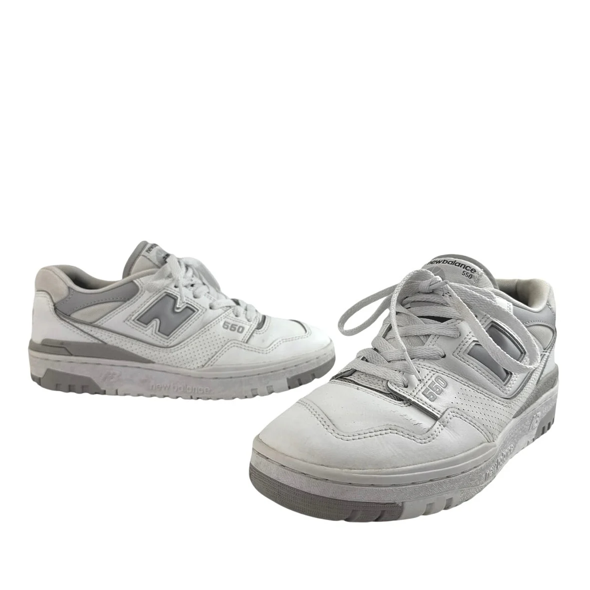 New Balance 550 Rain Cloud Men's White Gray Low Top Sneakers Shoes M-7 W-8.5 - Image 5