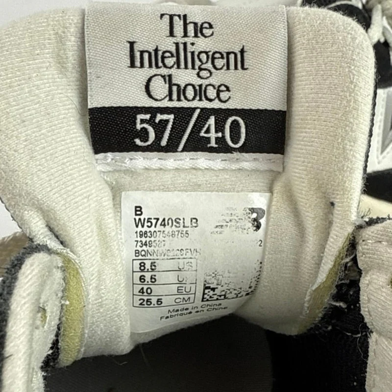 New Balance 57/40 Women's Black Gray Suede Lace Up Low Top Sneakers Shoes 8.5 - Image 8