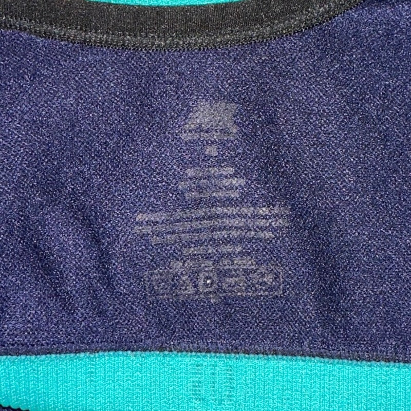 New Balance Blue Color Block Sleeveless Yoga Athletic Sports Bra Crop Top Size M - Image 3