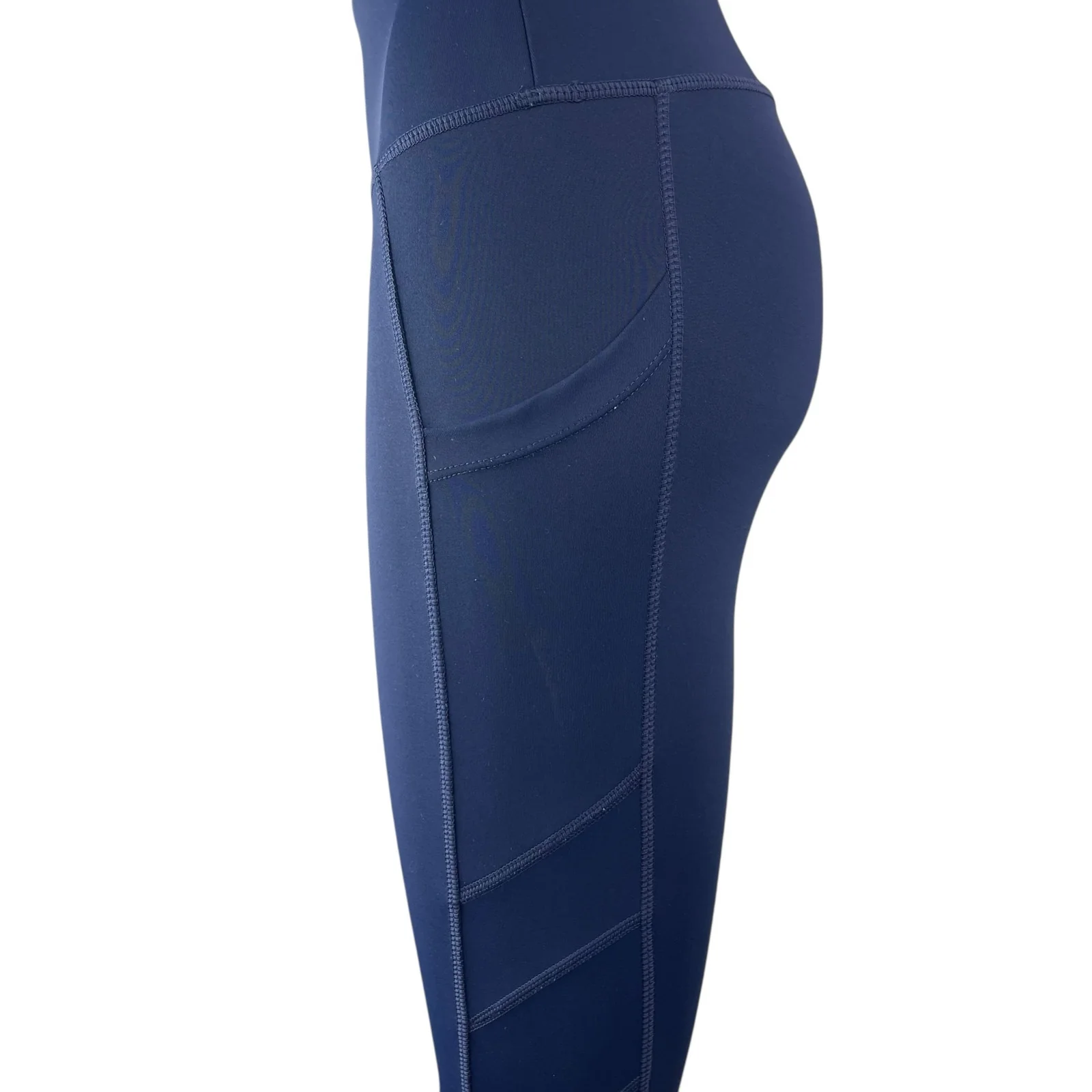 New Balance Harmony Pocket Blue High Waist Activewear Skinny Leggings Pants Sz S - Image 2