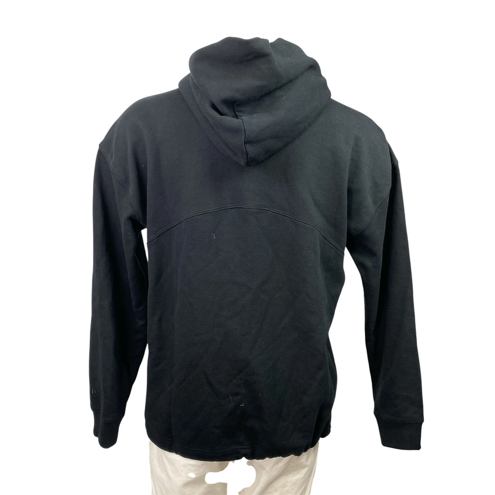 New Balance Men's Black Long Sleeve Hoodie Hooded Pullover Sweatshirt Top Size M - Image 3
