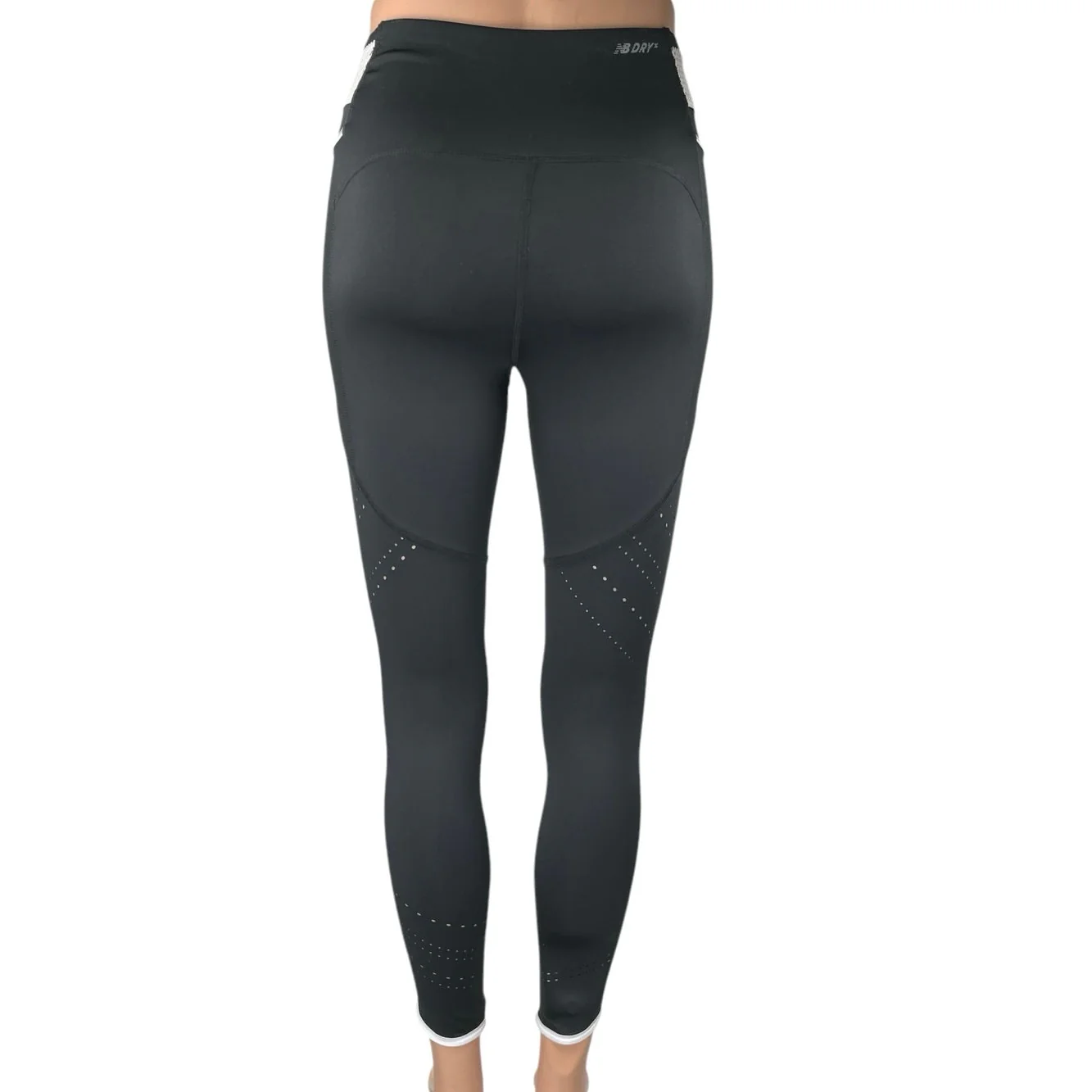 New Balance Q SPEED Shape Shield Black Skinny High Rise Workout Leggings Pants S - Image 3