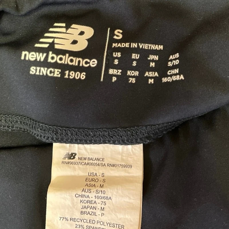 New Balance Women's Black Low Rise Yoga Workout Athletic Leggings Pants Size S - Image 4