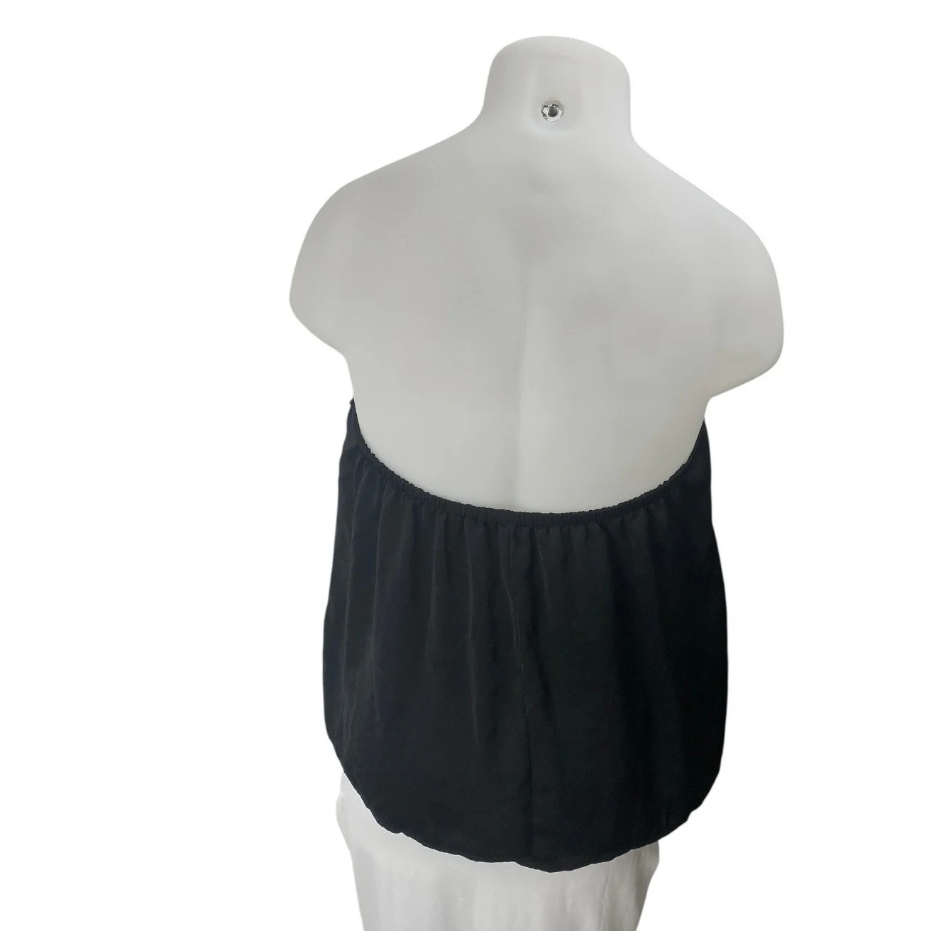 NEW Banana Republic Black Strapless Sweetheart Bandeau Tube Blouse Top Size XL - Image 2