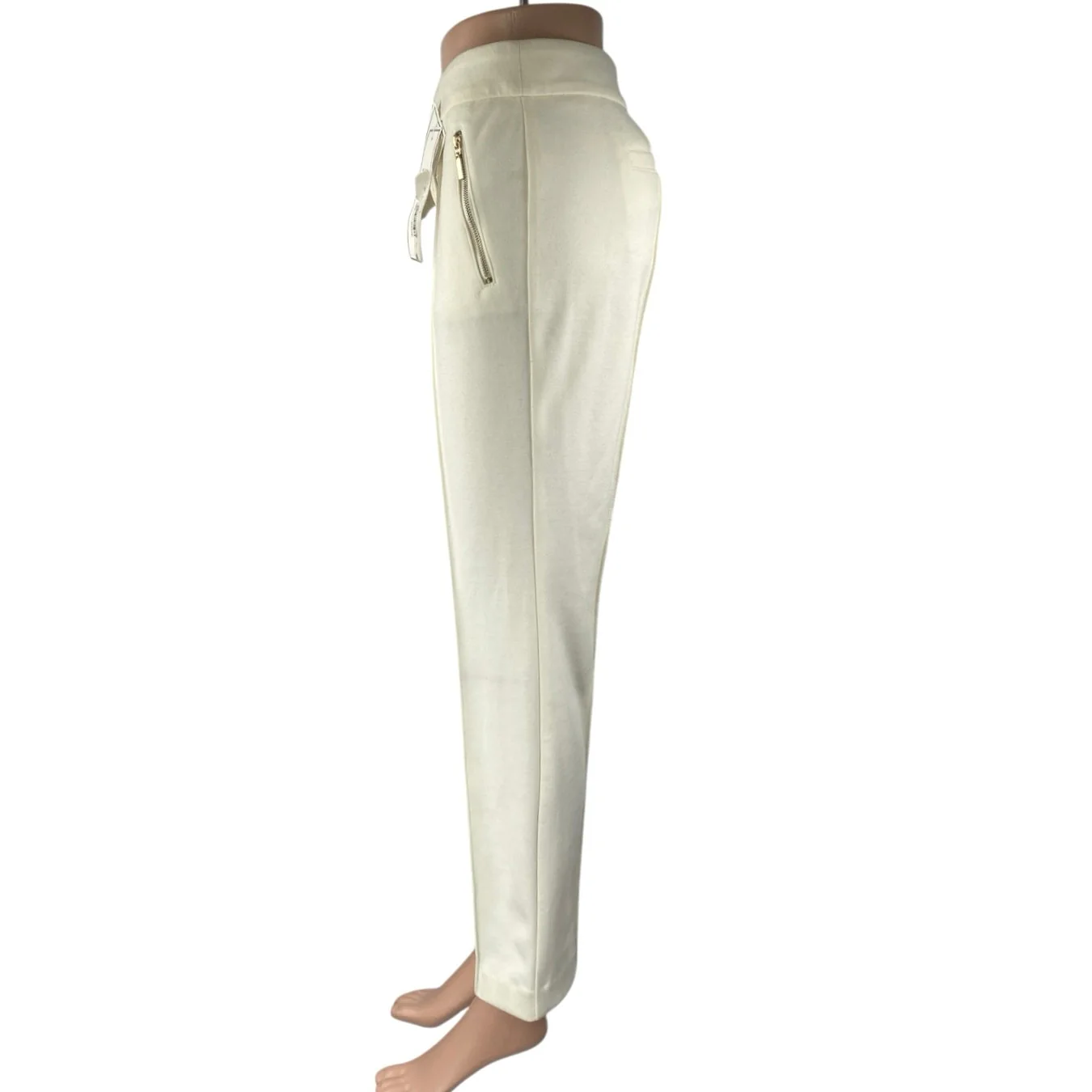 NEW Charter Club Women's White Mid Rise Straight Leg Trousers Dress Pants Size 6 - Image 2