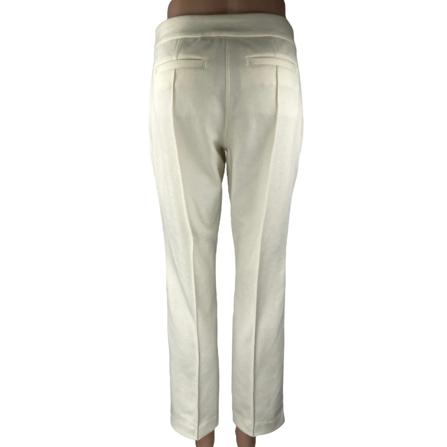 NEW Charter Club Women's White Mid Rise Straight Leg Trousers Dress Pants Size 6 - Image 3