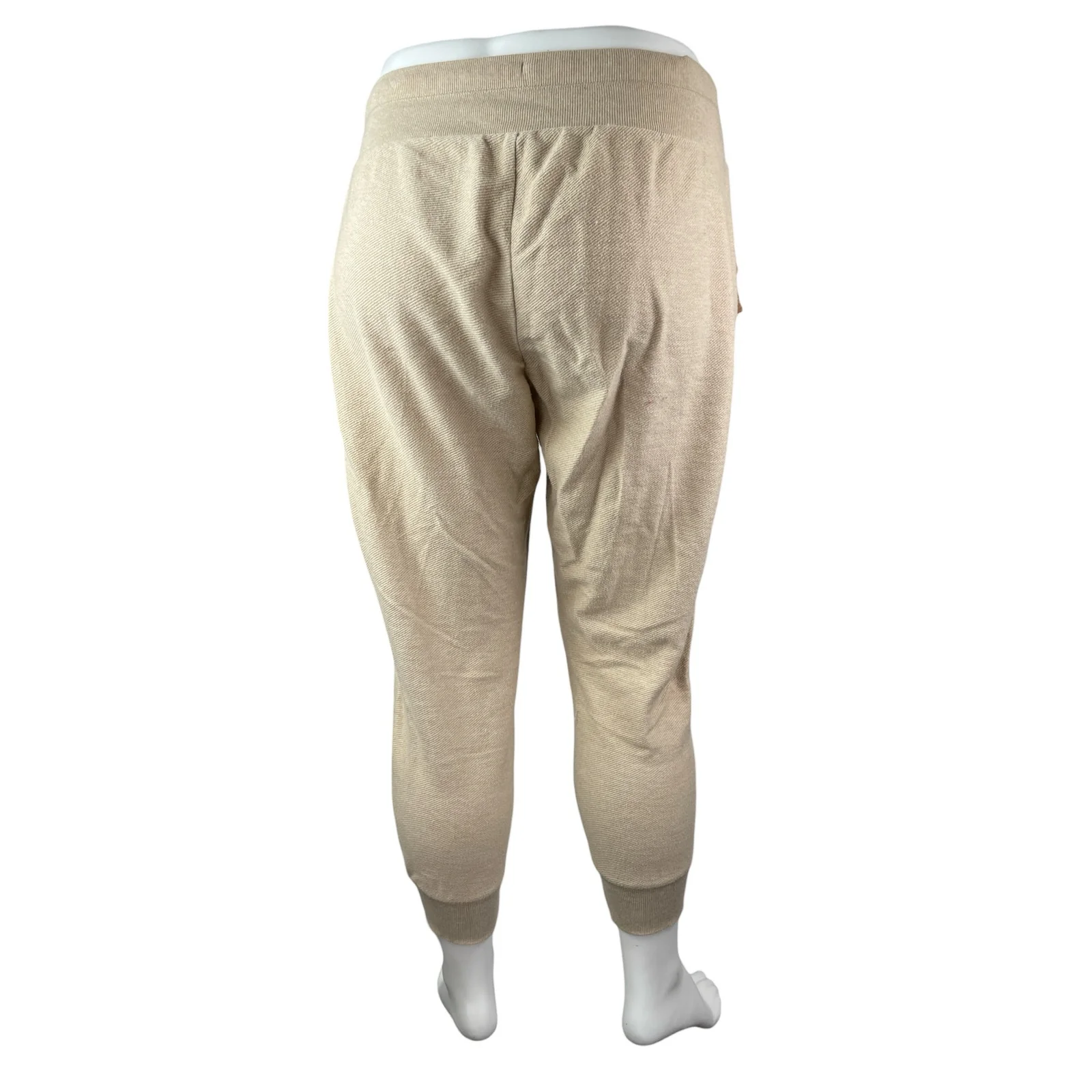New Directions Beige Yoga Gym Athletic Activewear Trouser Jogger Sweat Pants 1X - Image 4