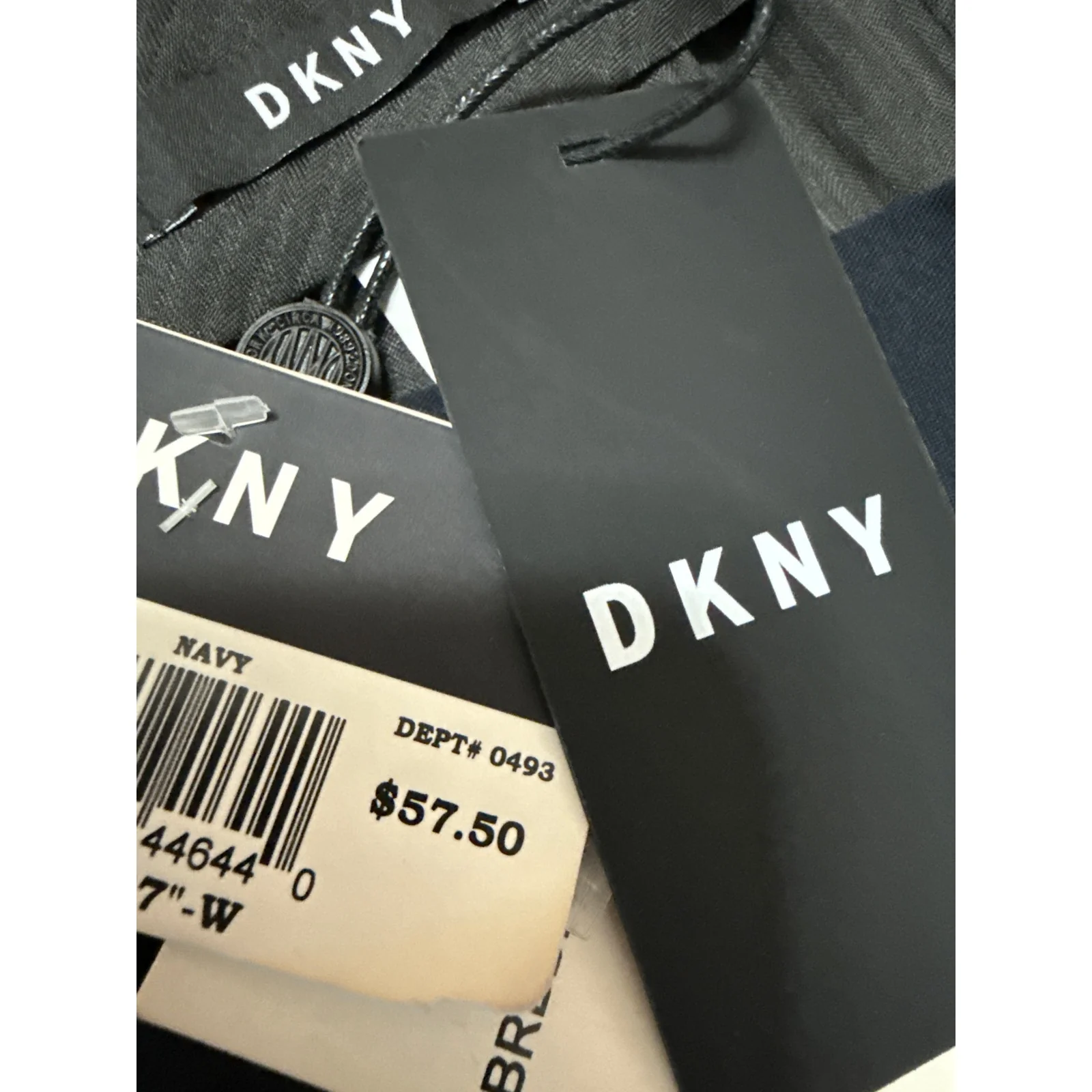 NEW DKNY Kids Boys Gray Straight Leg Chino Khaki Trousers Dress Pants Size 27 L - Image 6