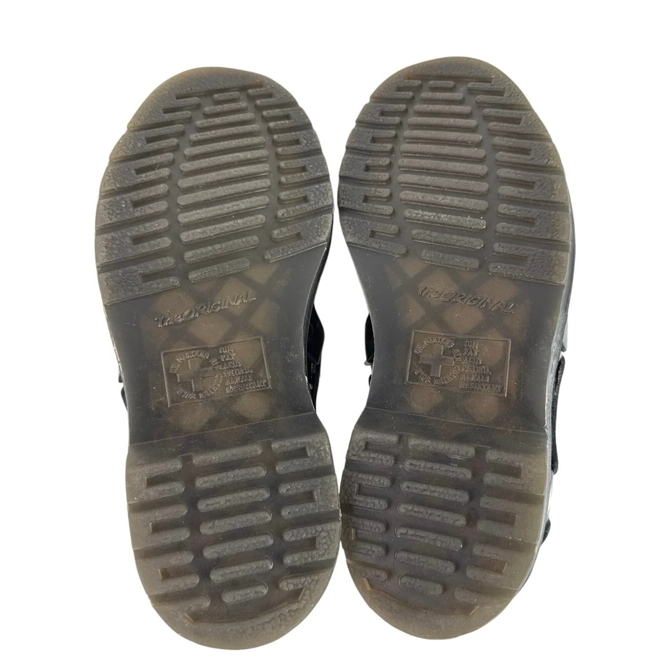 NEW Dr. Martens Henree Unisex Polished Smooth Leather Buckle Lace Up Shoes Sz 6 - Image 5