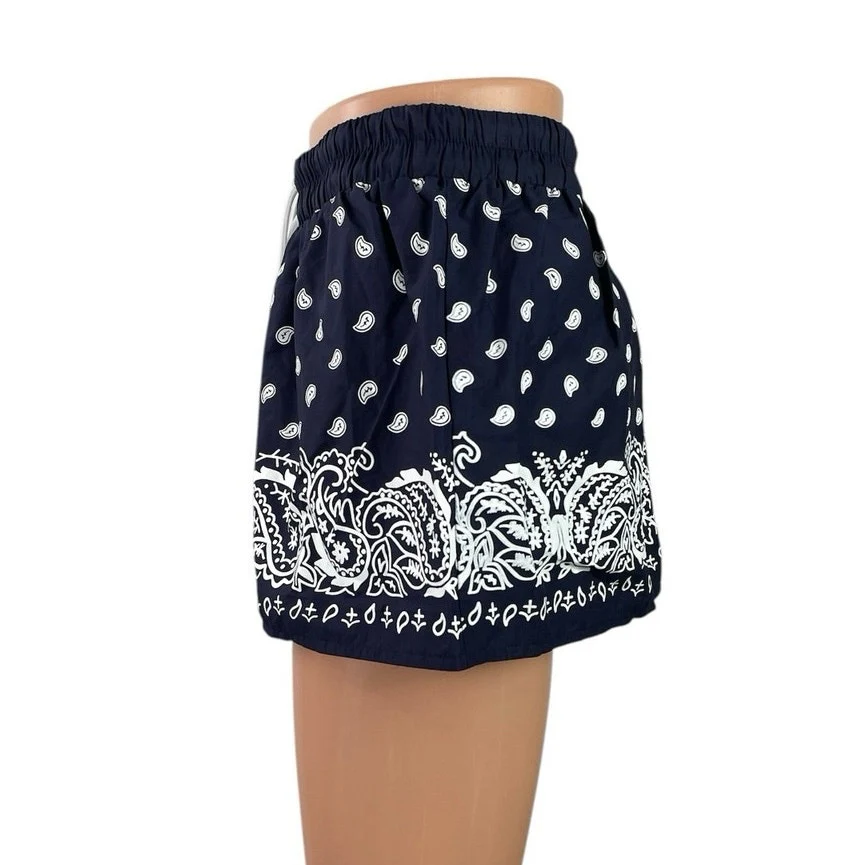 NEW Edikted Hidi Bandana Paisley High Rise Mini Wide Leg Flare A-Line Skirt XS - Image 2