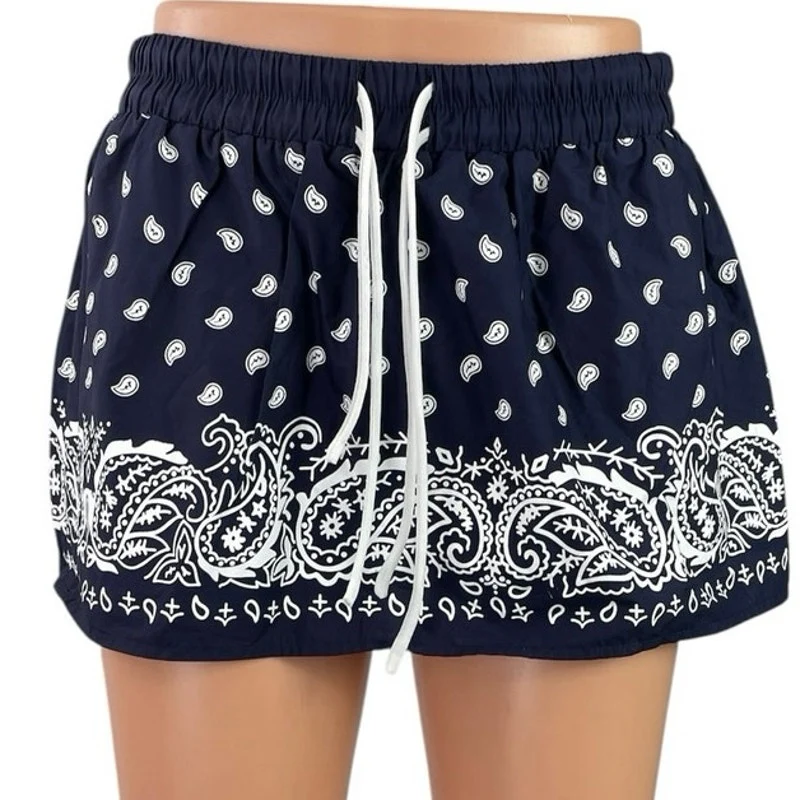 NEW Edikted Hidi Bandana Paisley High Rise Mini Wide Leg Flare A-Line Skirt XS - Image 4