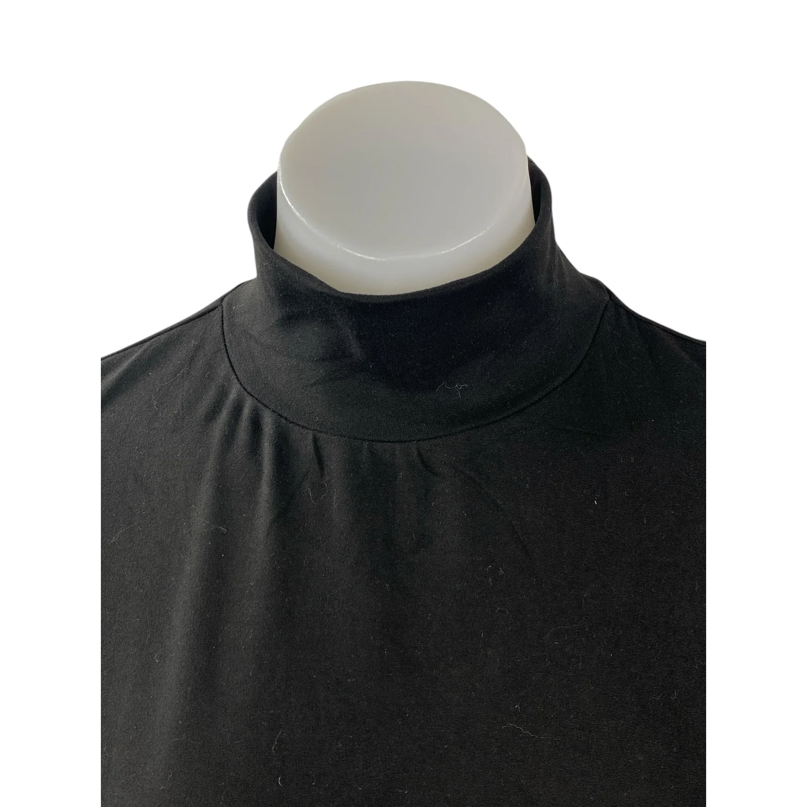 NEW Ekouaer Womens Black Mock Neck Long Sleeve Slim Casual T-Shirt Sweater Top S - Image 2