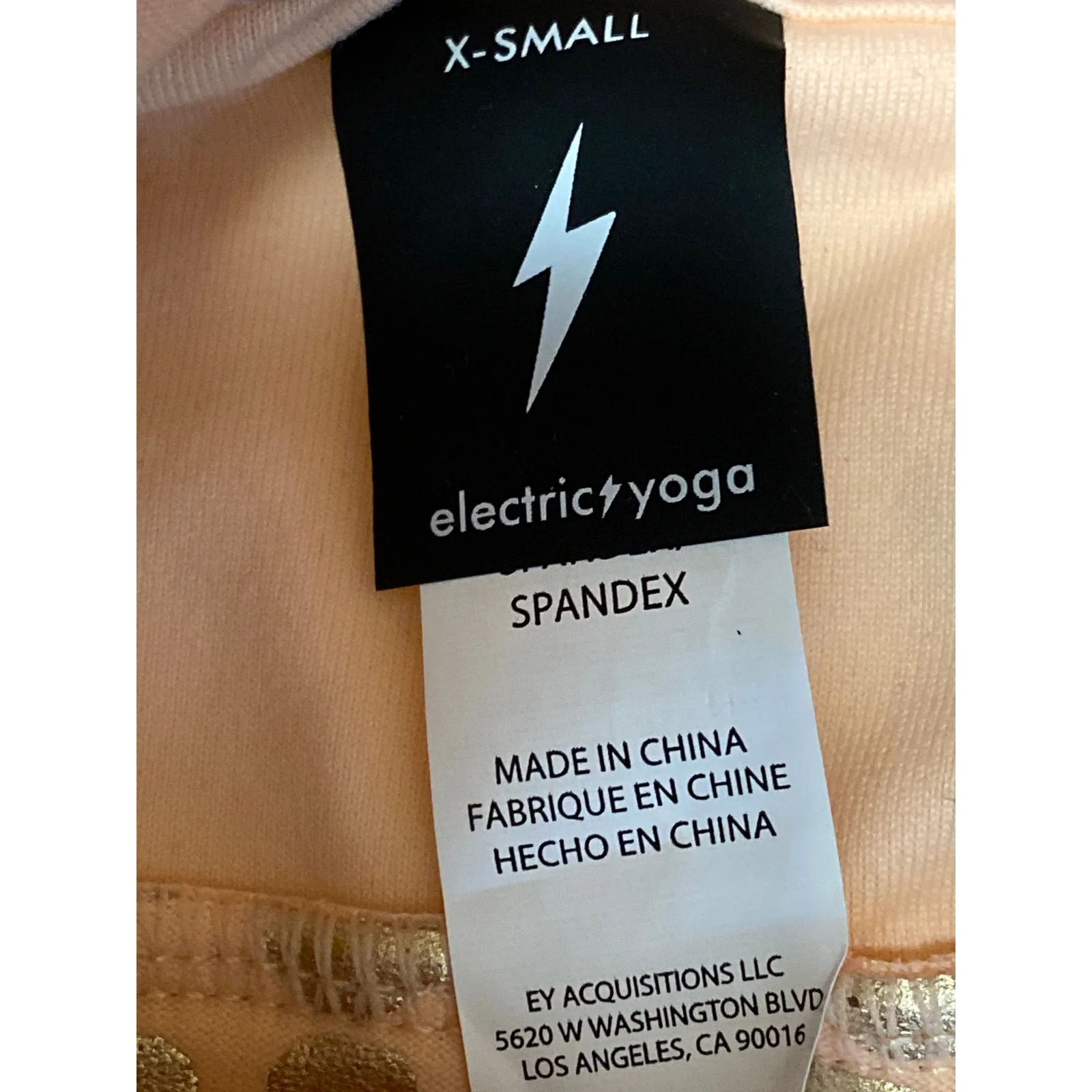 NEW Electric Yoga Independence Cheetah Metallic Athletic Sports Bra Tank Top XS - Image 6