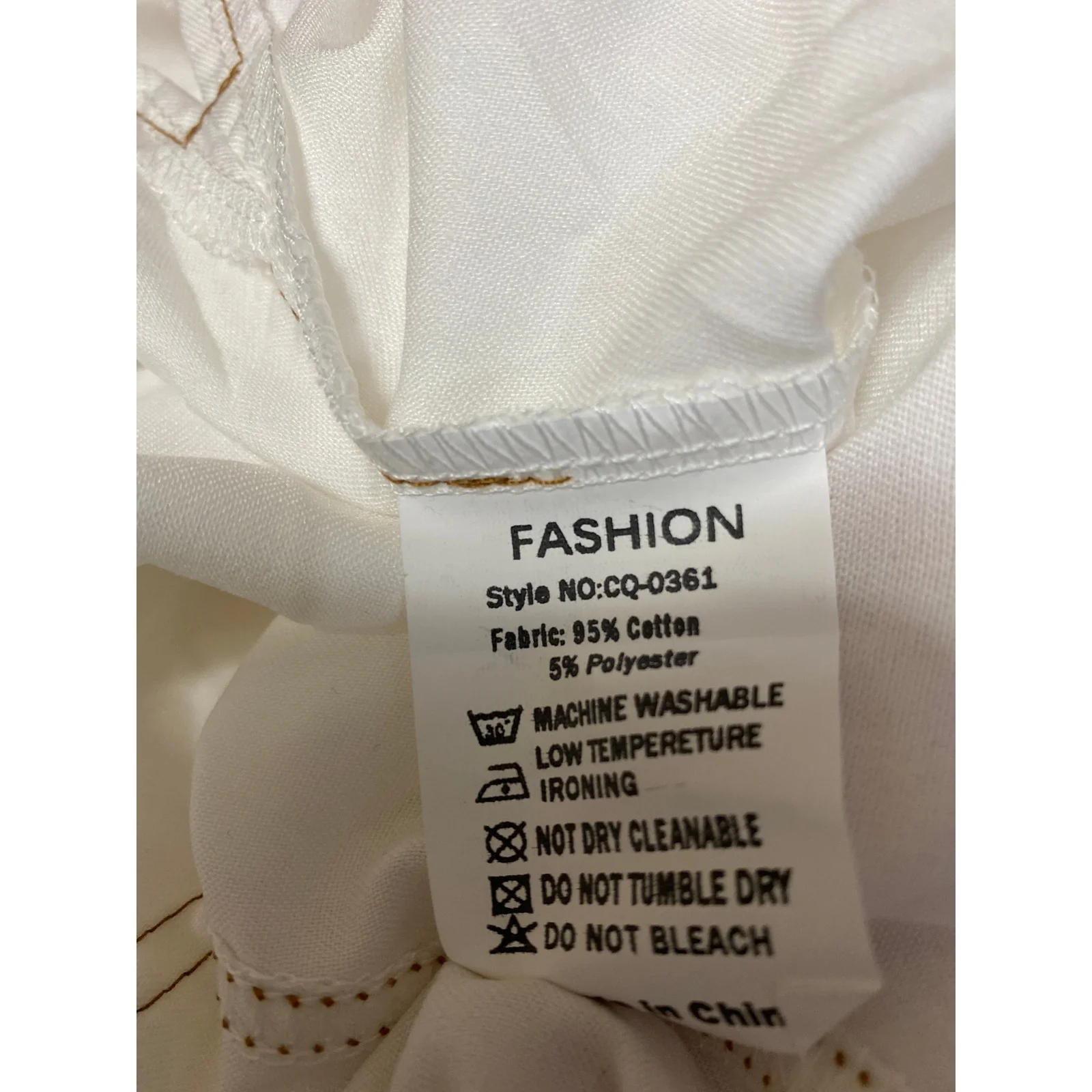 NEW Fashion Clothing White Snap Button Down Tie Front Crop Shirt Blouse Top XS - Image 4