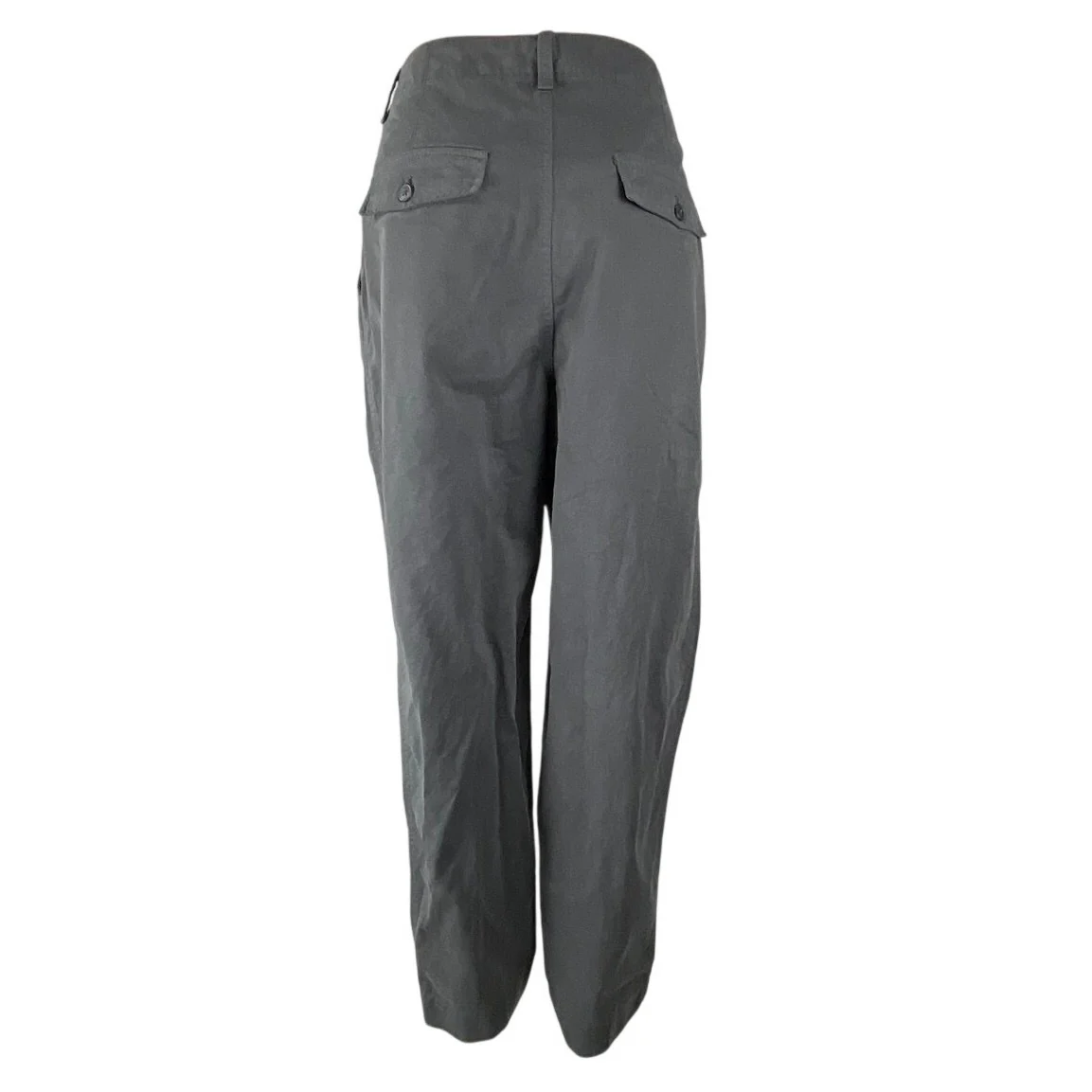NEW GAP Gray Pleated High Rise Baggy Barrel Palazzo Wide Leg Trousers Pants 12 - Image 3