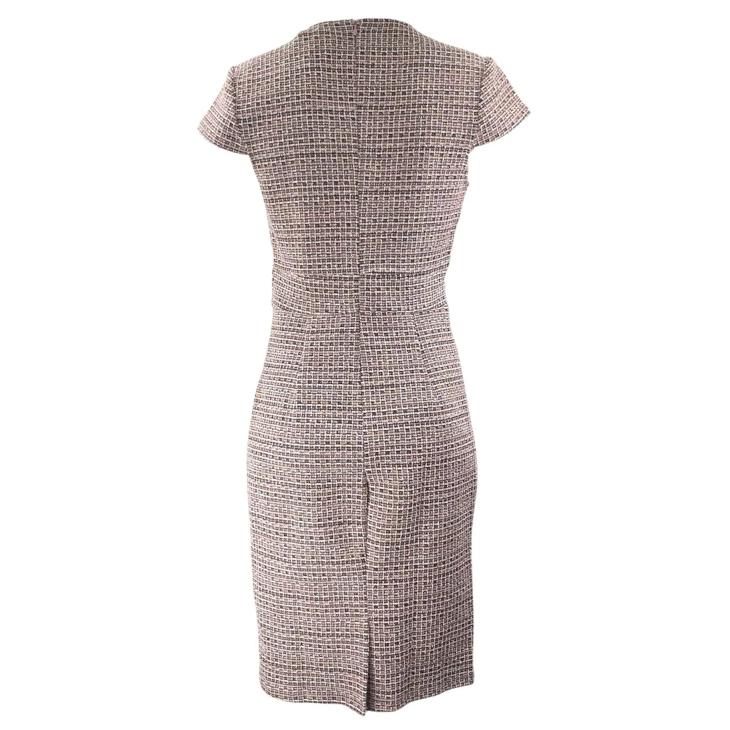 NEW Grace Karin Women's Pink Tweed Cap Sleeve Knee Length Pencil Sheath Dress S - Image 3