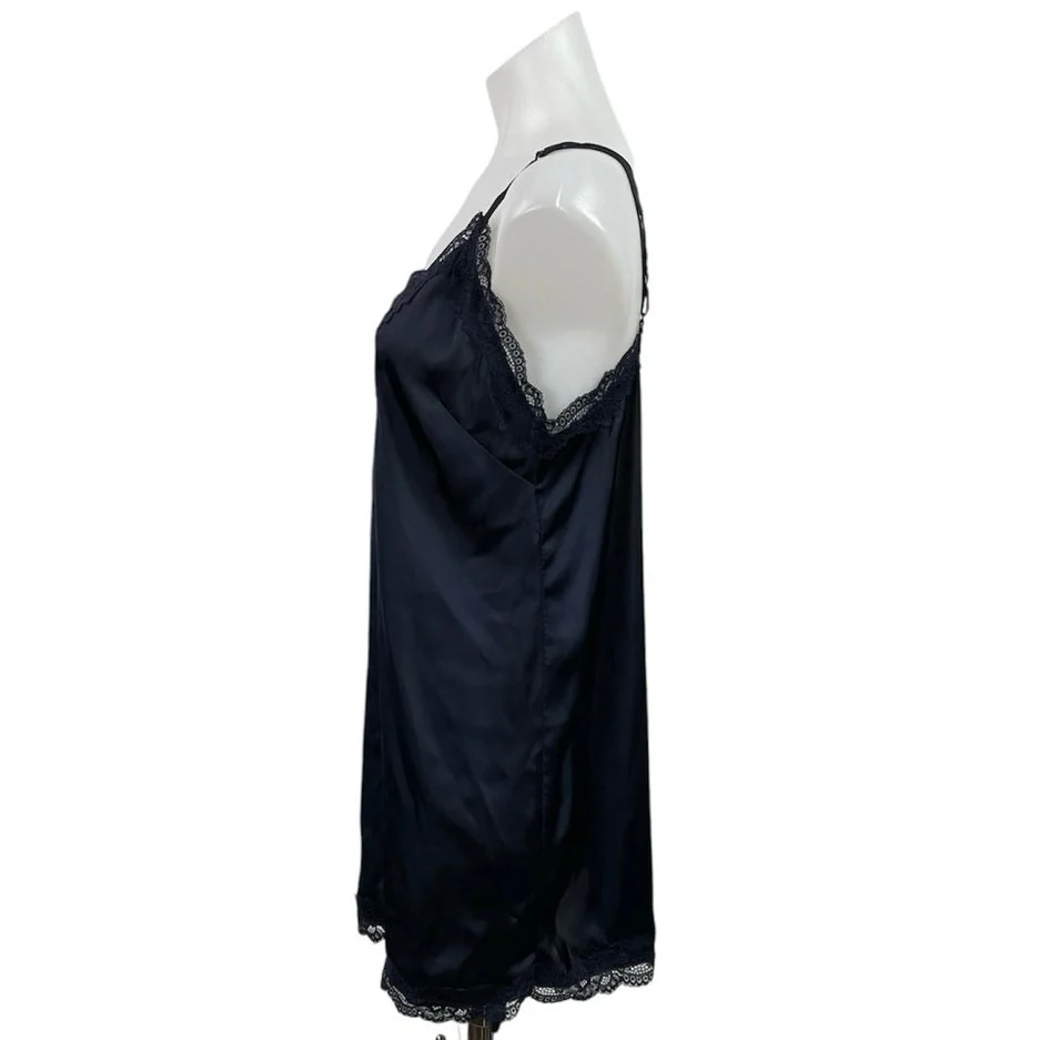 NEW H&M Satin Lace Sleeveless Cami Tank Slip Lingerie Nighties Sleepwear Dress M - Image 2