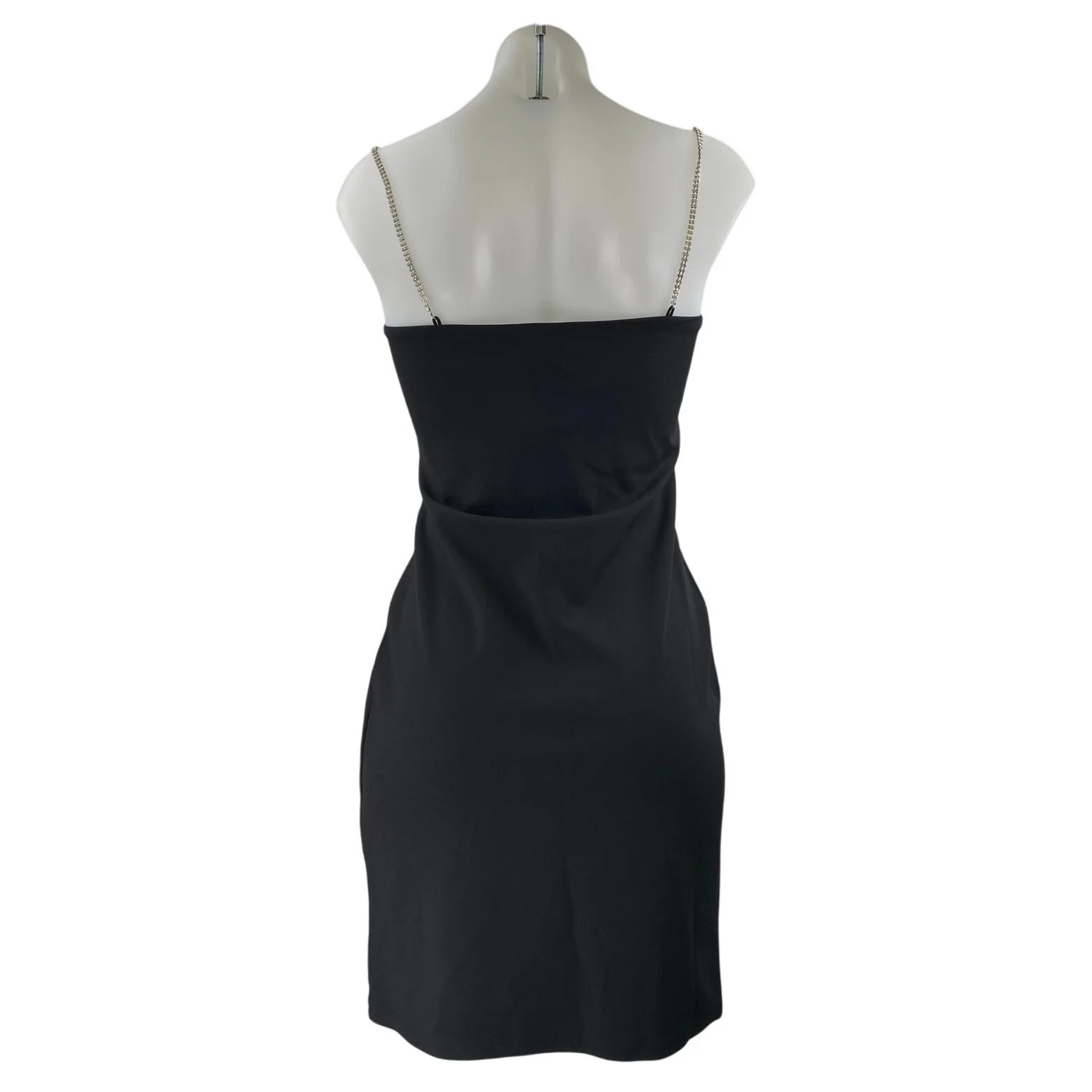 NEW H&M Women's Black Sleeveless Cami Camisole Mini Bodycon Tank Dress Size S - Image 3