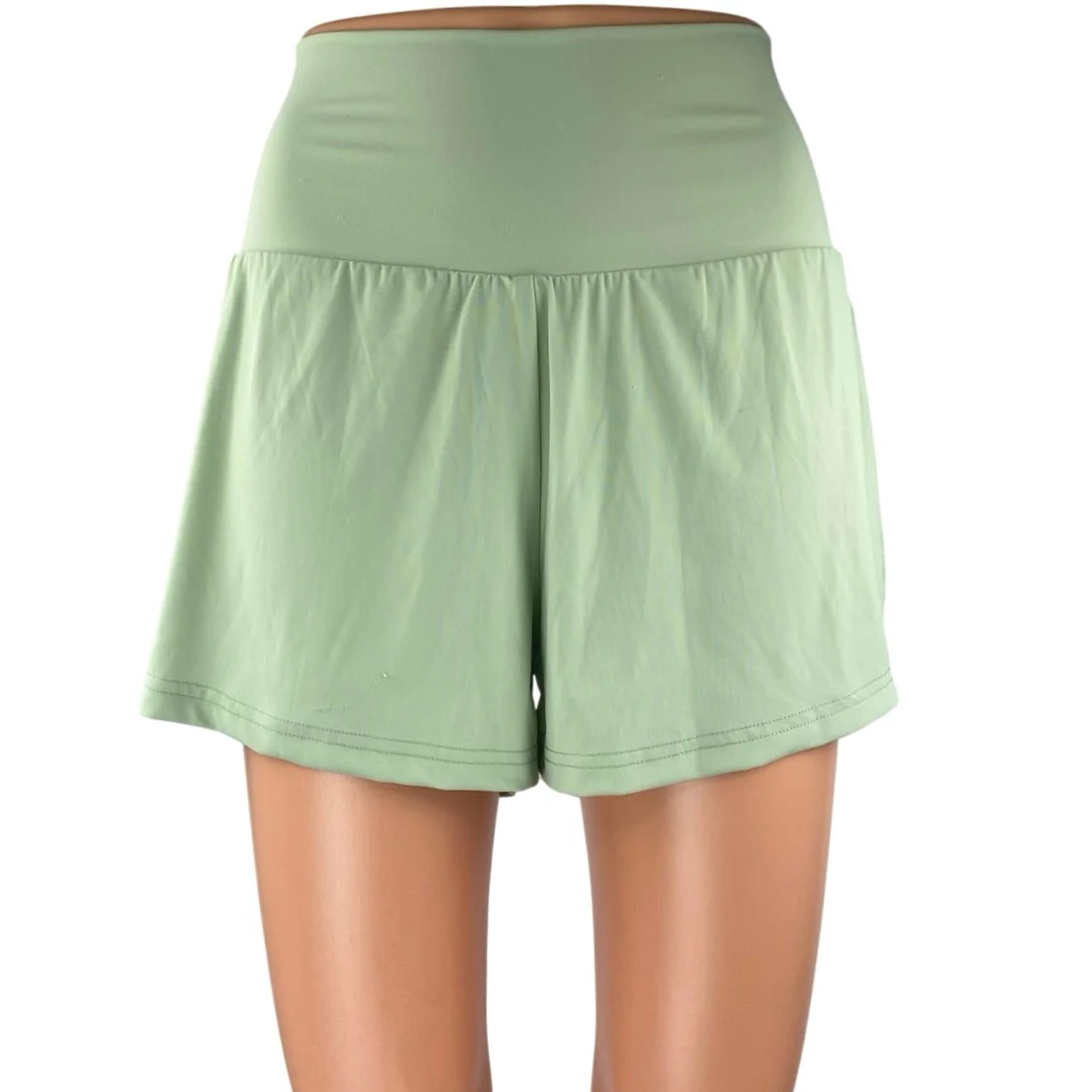 NEW Halara Women's Green High Waist Activewear Fitness Yoga Running Shorts Sz 6
