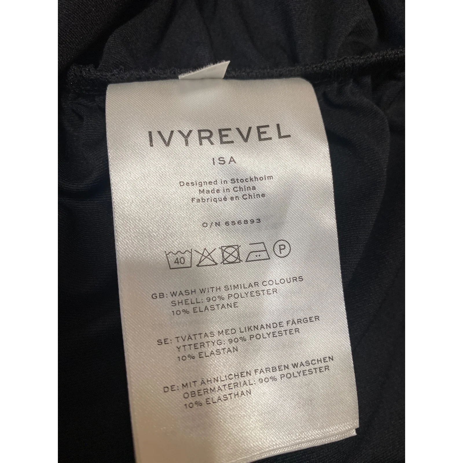 NEW Ivyrevel Black Long Sleeve Mock Neck Ruched Party Mini Bodycon Dress Size XS - Image 5
